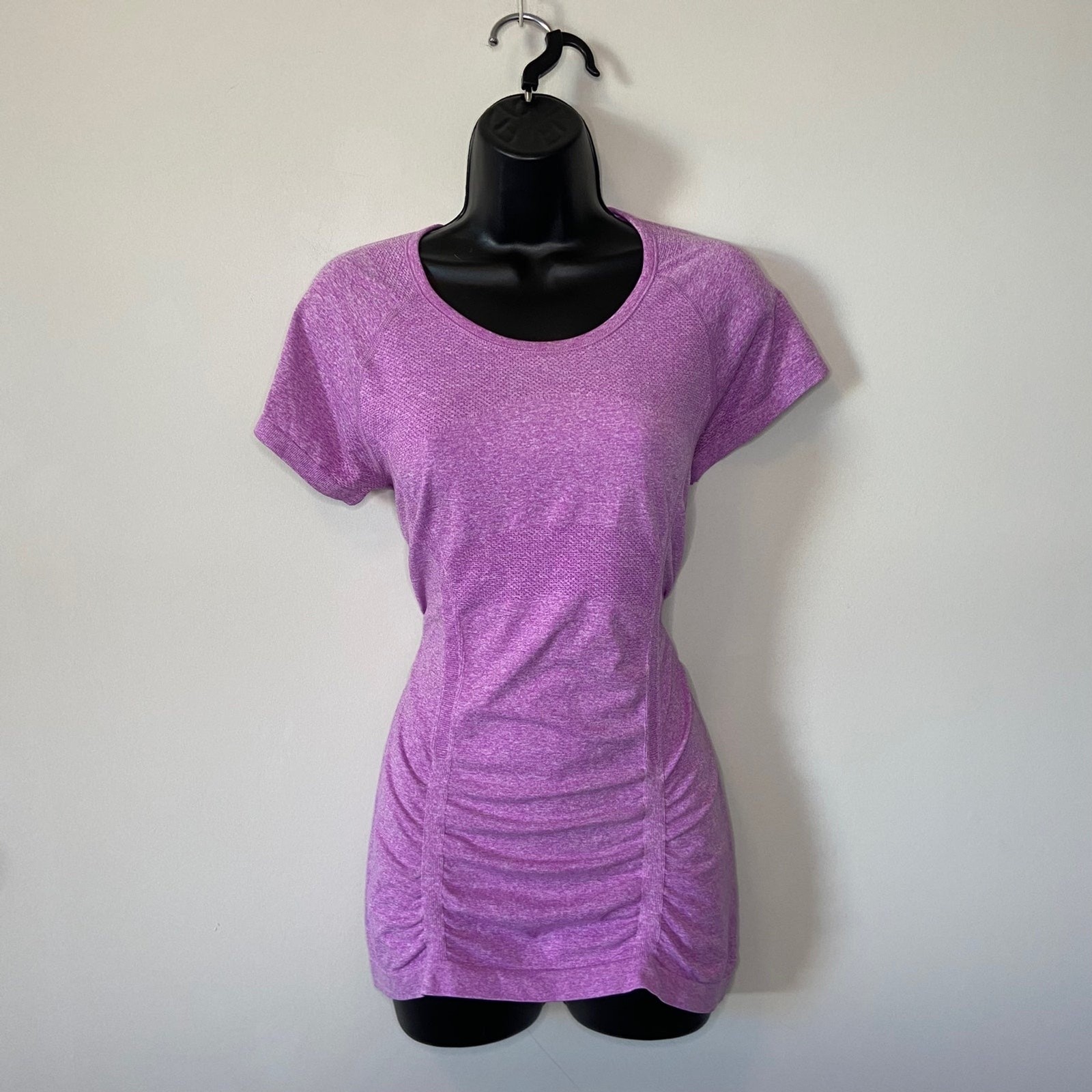 Athleta Purple Fastest Track Seamless Tee Sz Large