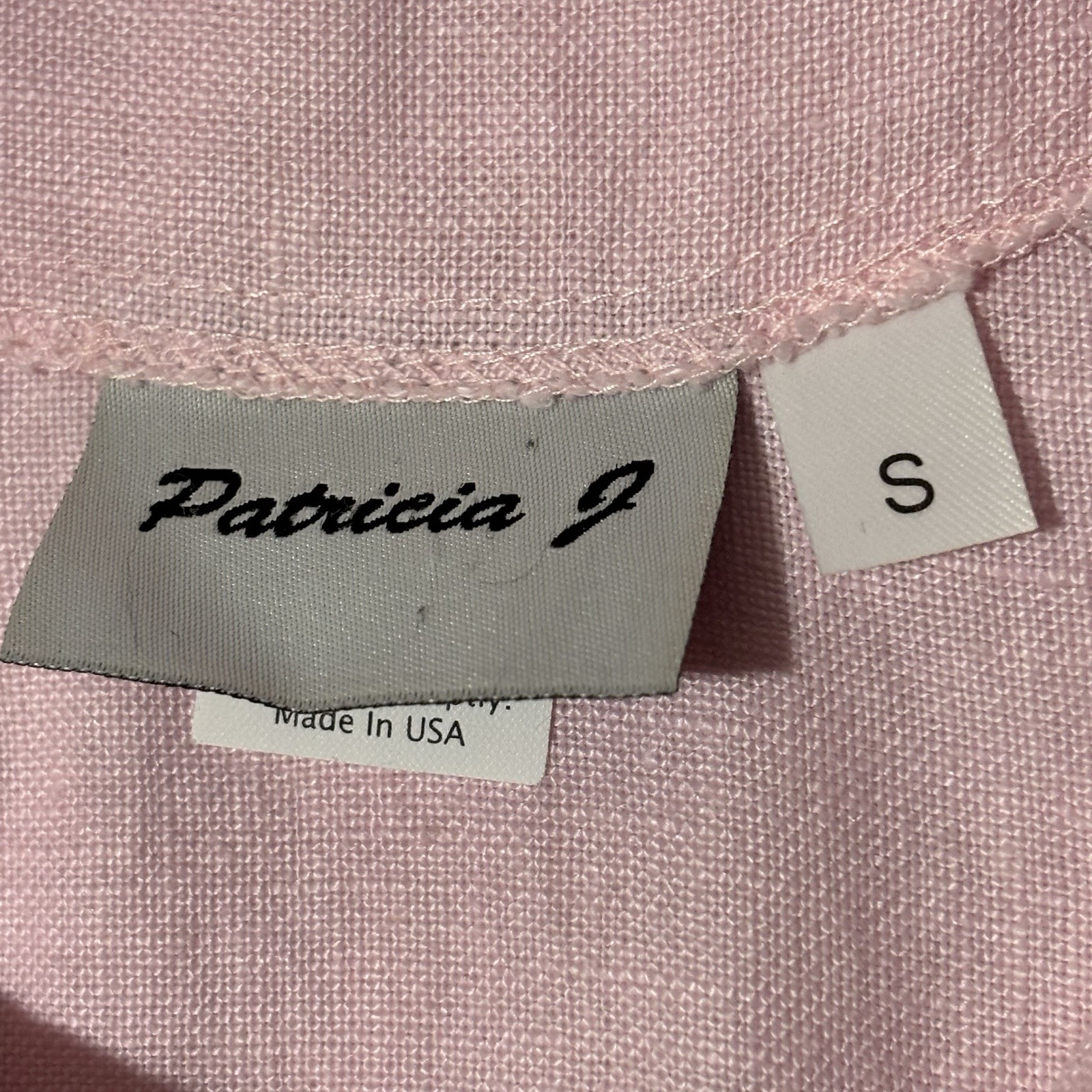 PATRICIA J Top Women S Pink 100% Linen Shacket Lagenlook Tiered Blouse Versatile