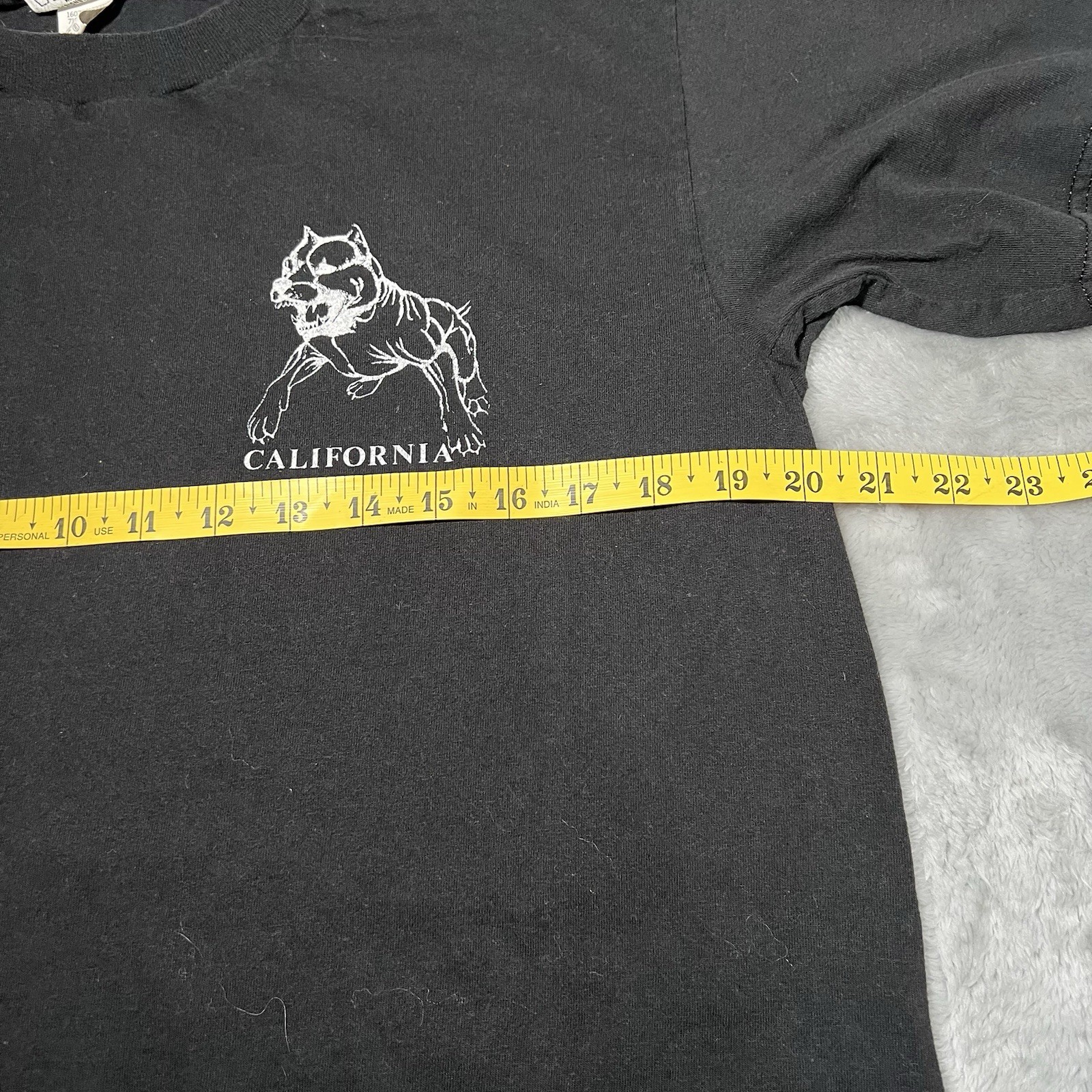 Rude Dogs Shirt Women Size Large Pitbull Streetwear Chola Nutmeg USA Cropped