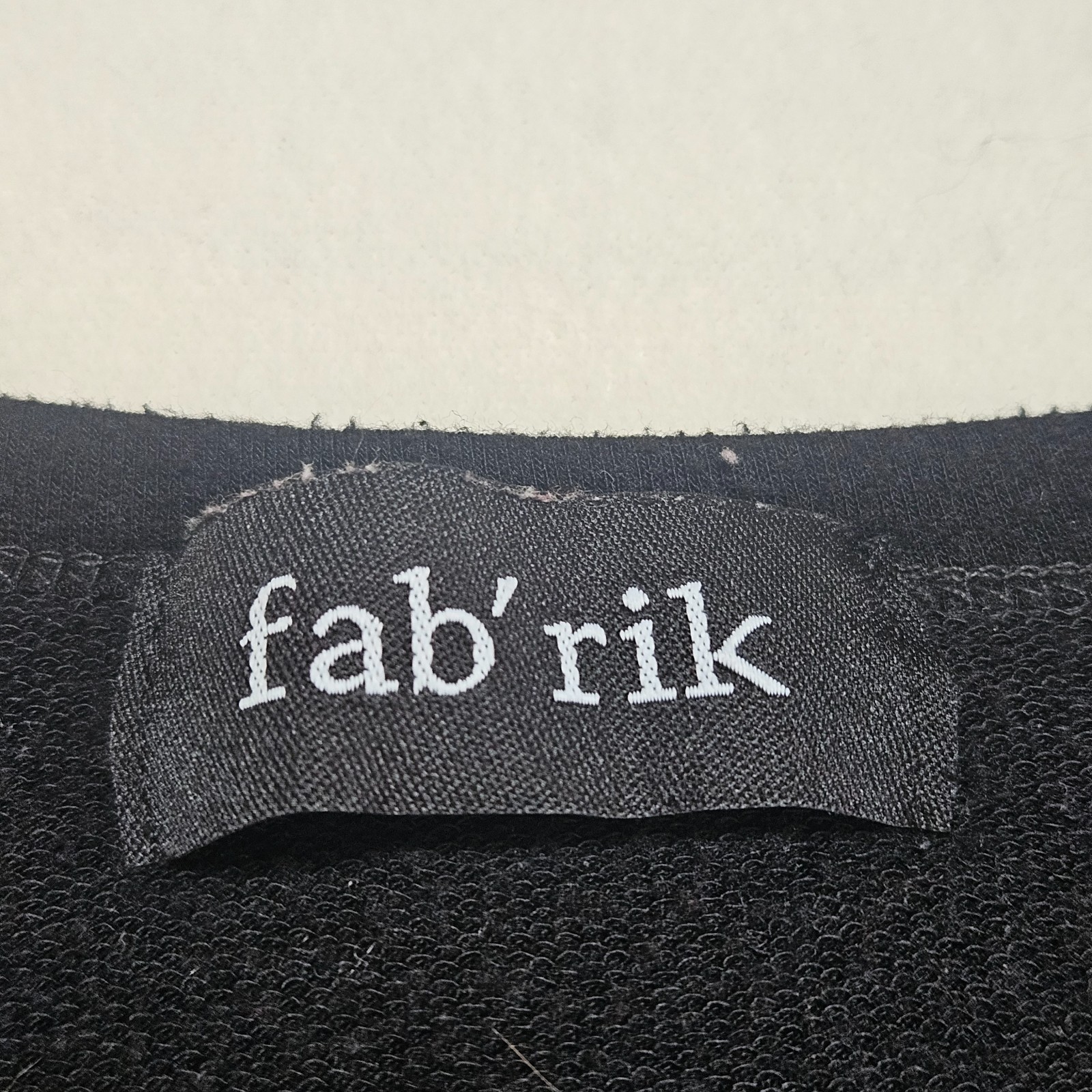 fab’rik Women’s Top V-neck Black Short Sleeves