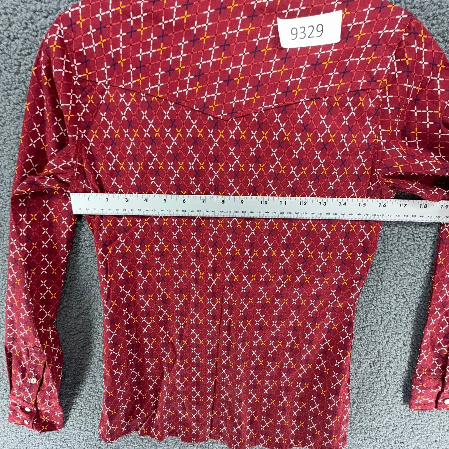 New Cinch Shirt Womens XS Red Patterned Print Snap Up Western Long Sleeve NWT