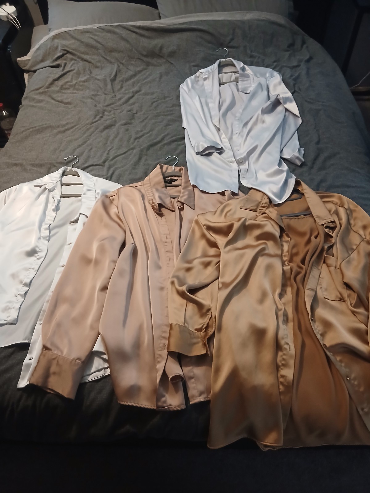 Multiple satin blouses (size 18/20)