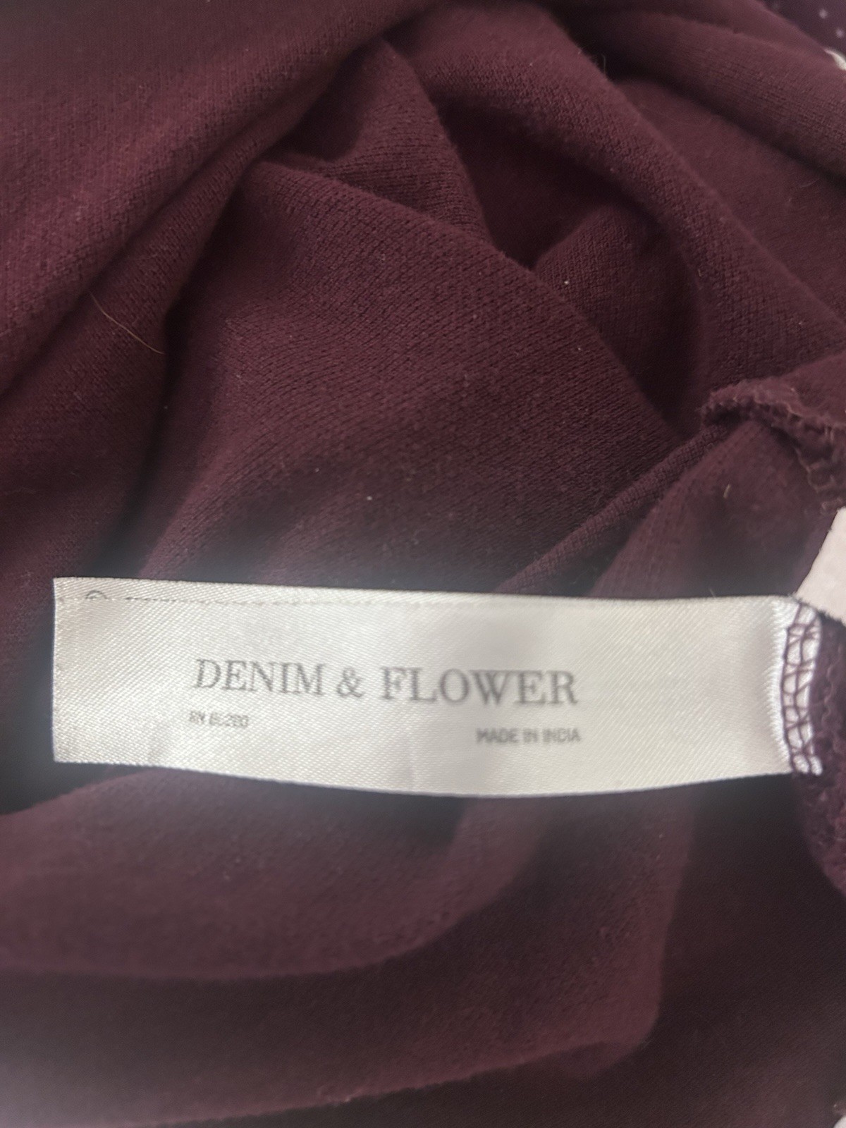 DENIM & FLOWER RICKY SINGH Slim Polo Burgundy White Poka Dot M Golf