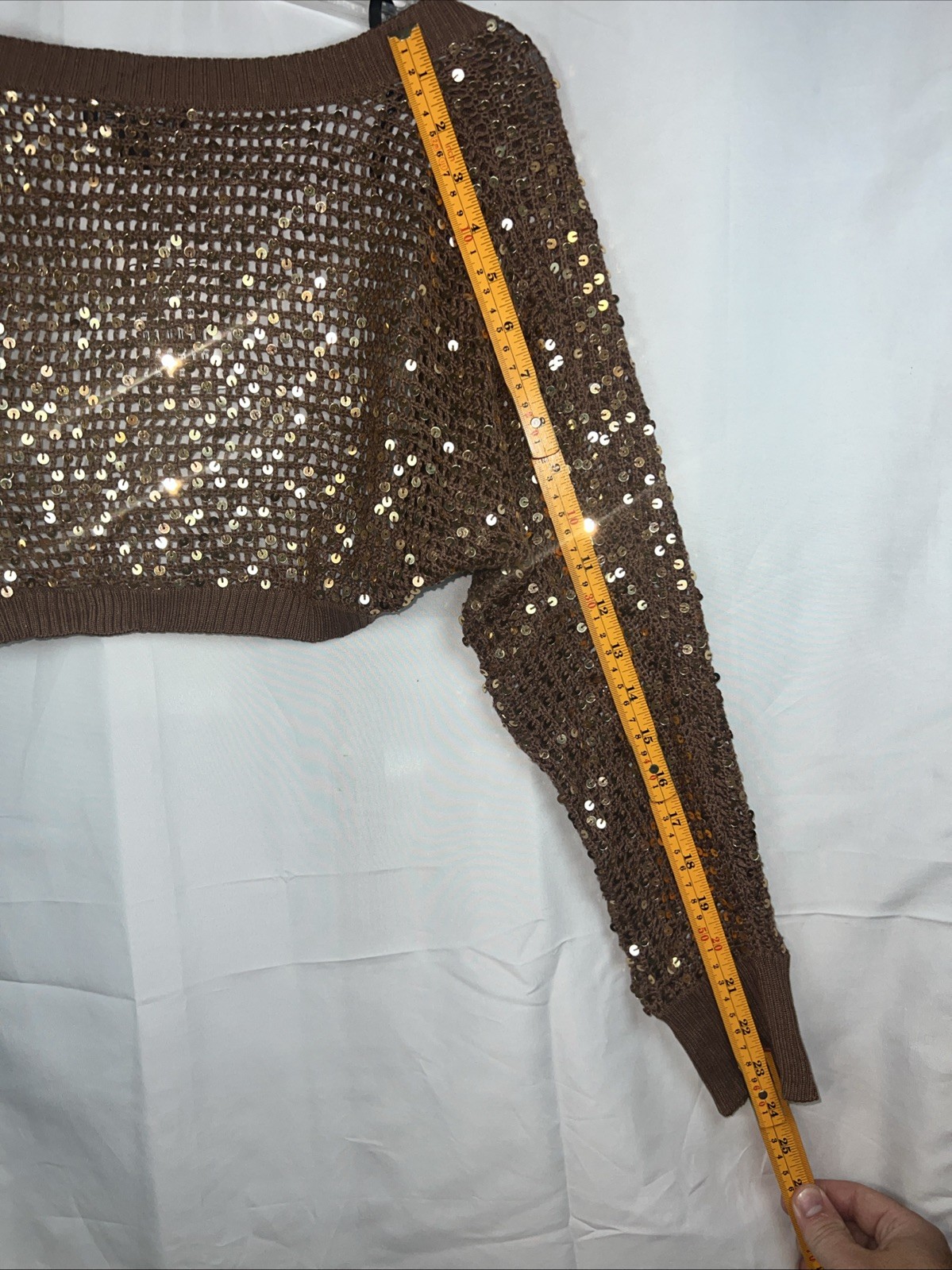 Vintage Y2K Bebe 100% Silk 3/4 Sequin Bolero NWT