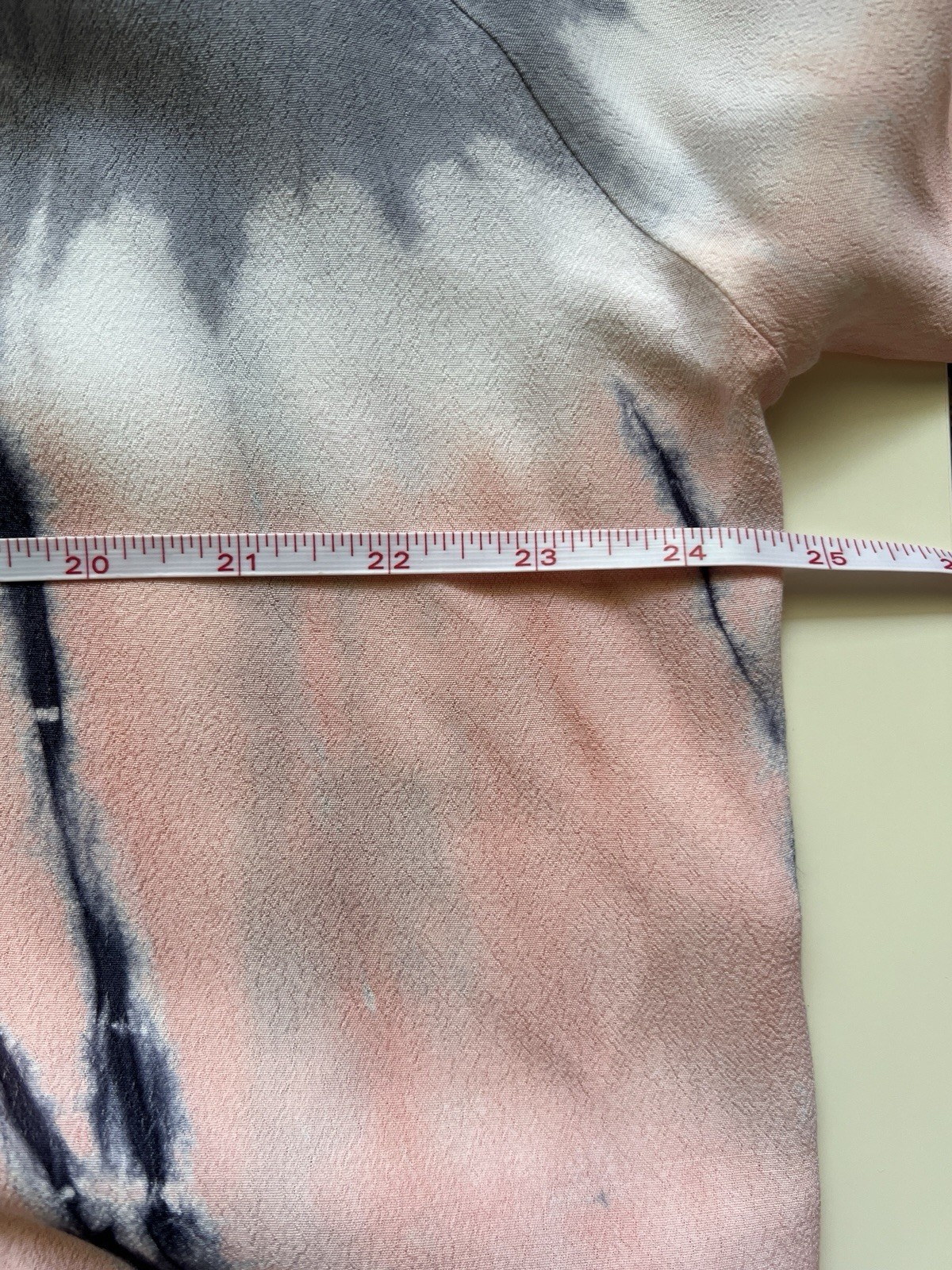 Promesa Tie Dye Peasant Blouse Womens L Boho Rayon Long Sleeve Cottagecore Top