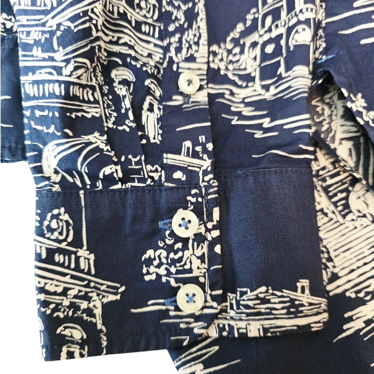 Talbots Modern Classic Novelty houses Brides 100% Cotton Women’s Blouse M