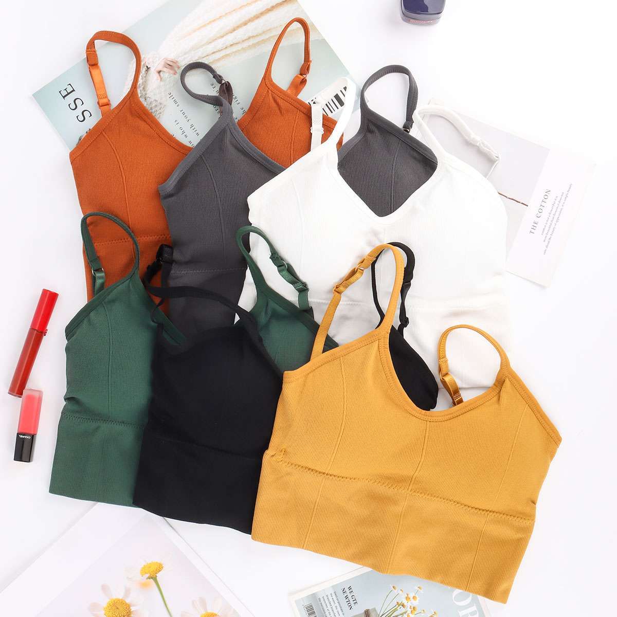 Women Tanks Top Low Back Crop Top Underwear Female Crop Sport Tops Sexy Lingerie