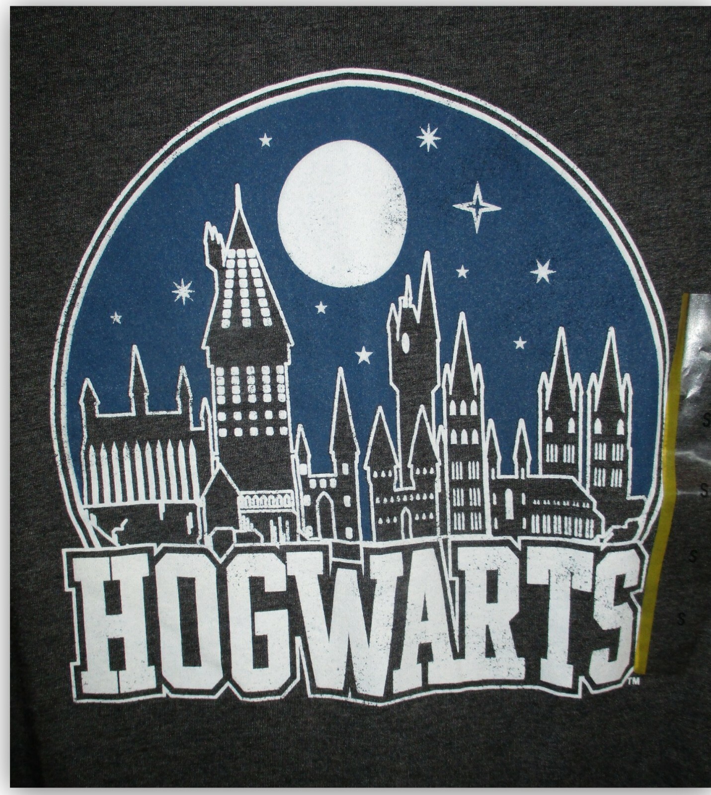 The Wizarding World of Harry Potter Tee shirt Charcoal w Castle XS S XL XXL