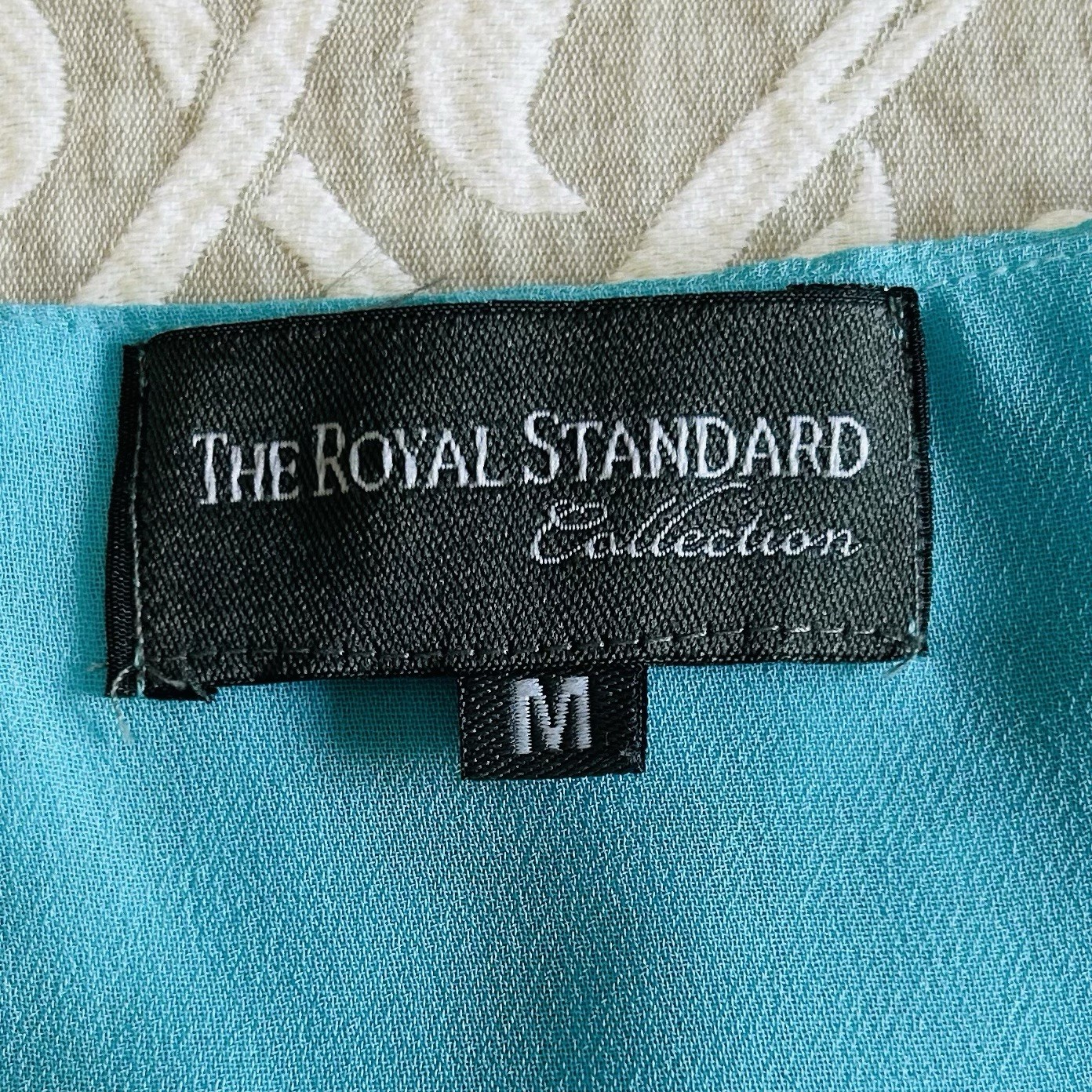 The Royal Standard Collection Blouse Women M Turquoise Tank Sheer Beach Festival