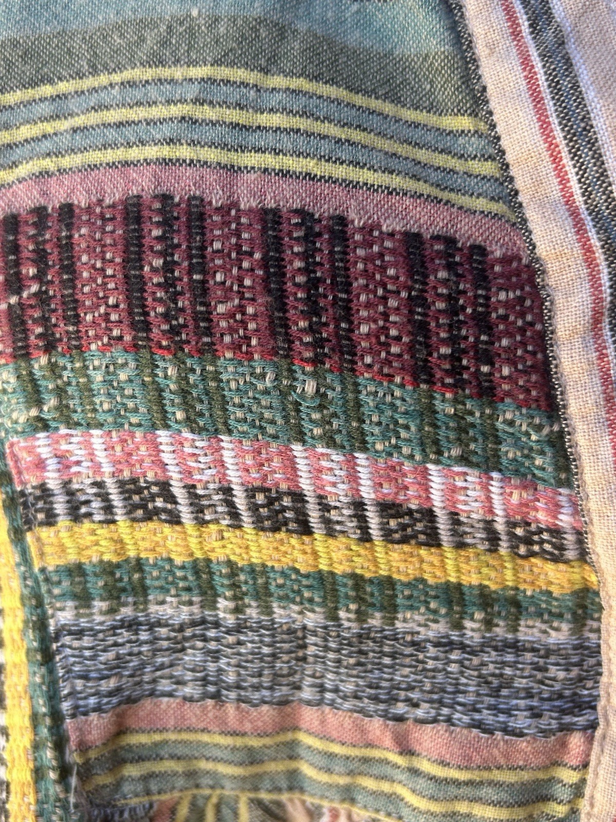 Ivy Jane Tunic Top Large Multi Peasant Boho Style Tiered 100% Cotton Excellent