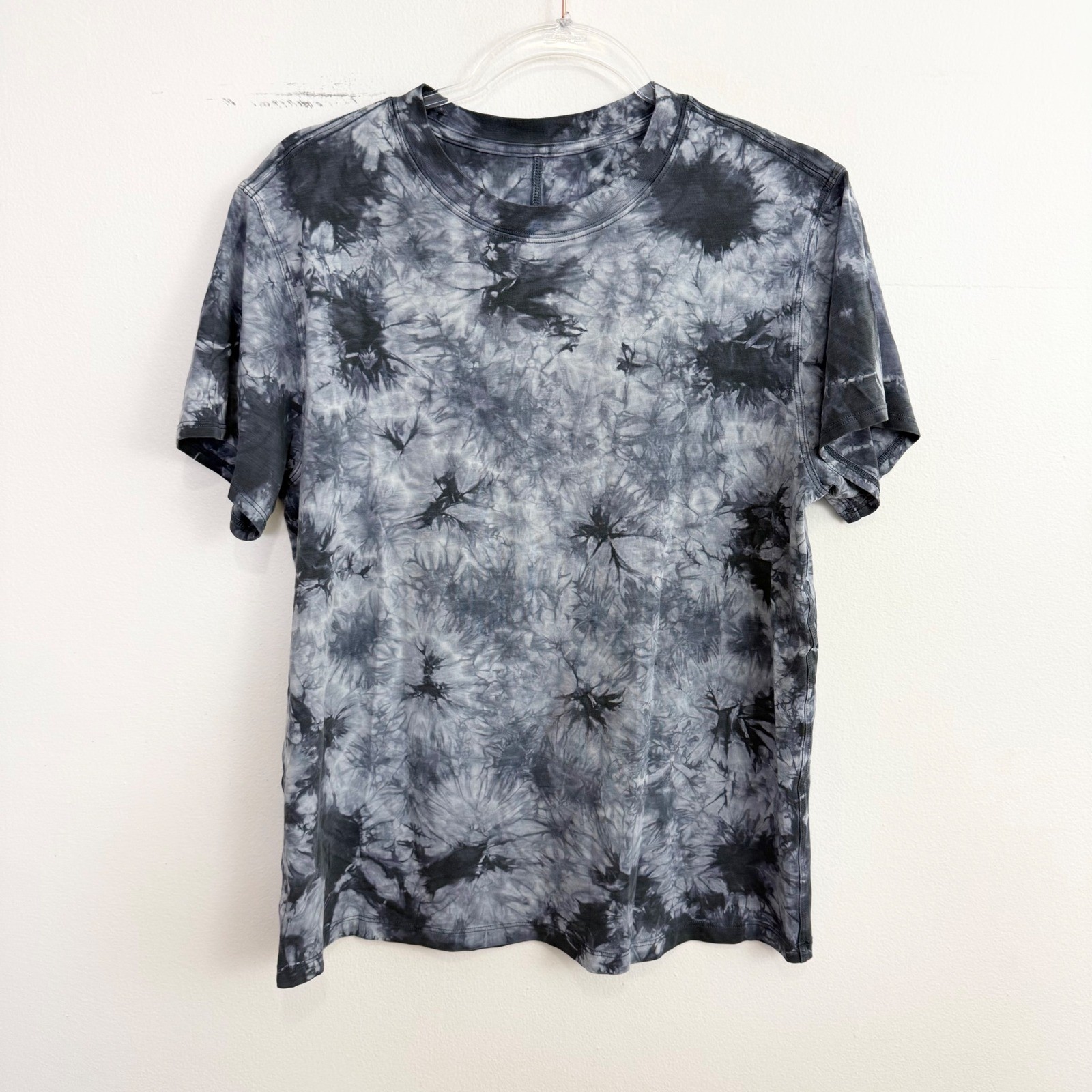 Lululemon All Yours Tee Earth Dye Stone Black Gray Tie Dye T-Shirt Estimated M
