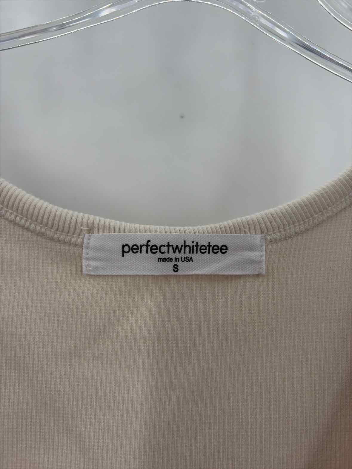 Pre-Owned Perfect White Tee Ivory Size Small Tank Top