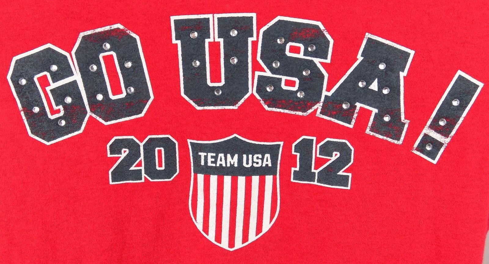 Team USA Olympics Shirt Women’s Medium Red American Flag Shirt New Adult