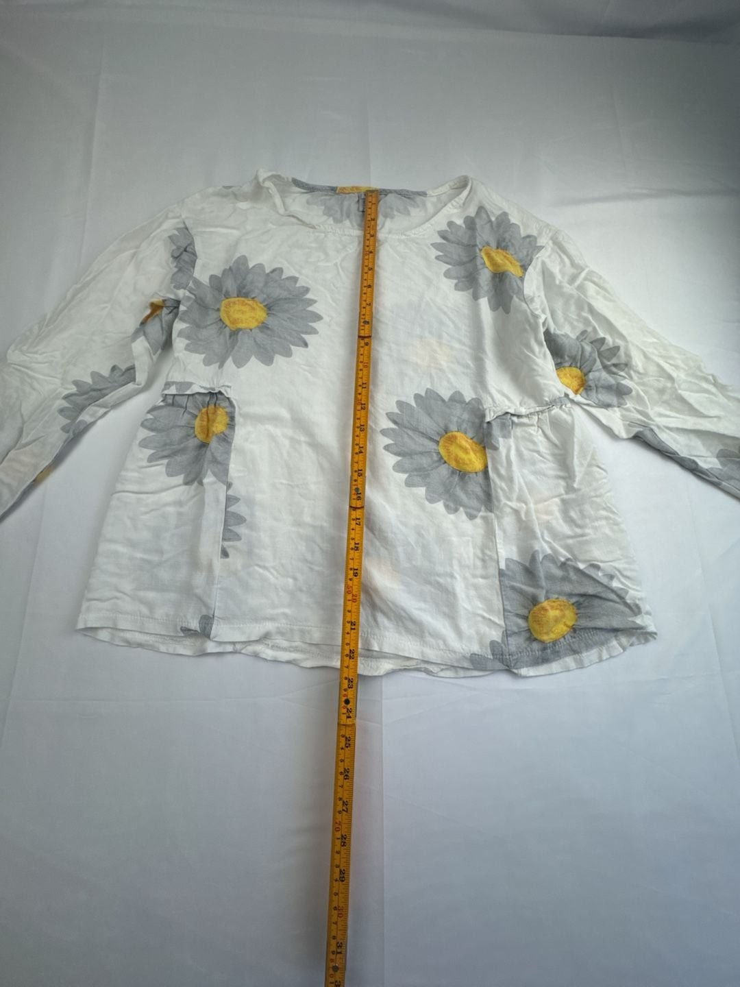 MISSLOOK Long Sleeve Daisy Print Casual T-Shirt Blouse