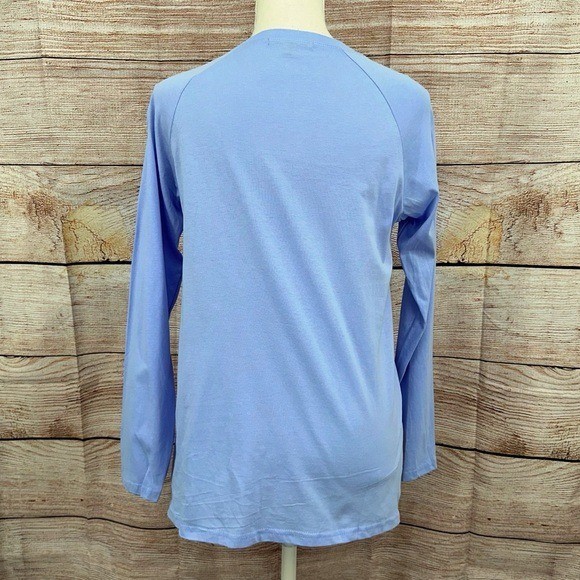 Eileen Fisher Periwinkle Blue Soft & Stretchy Long Sleeve Shirt Size S
