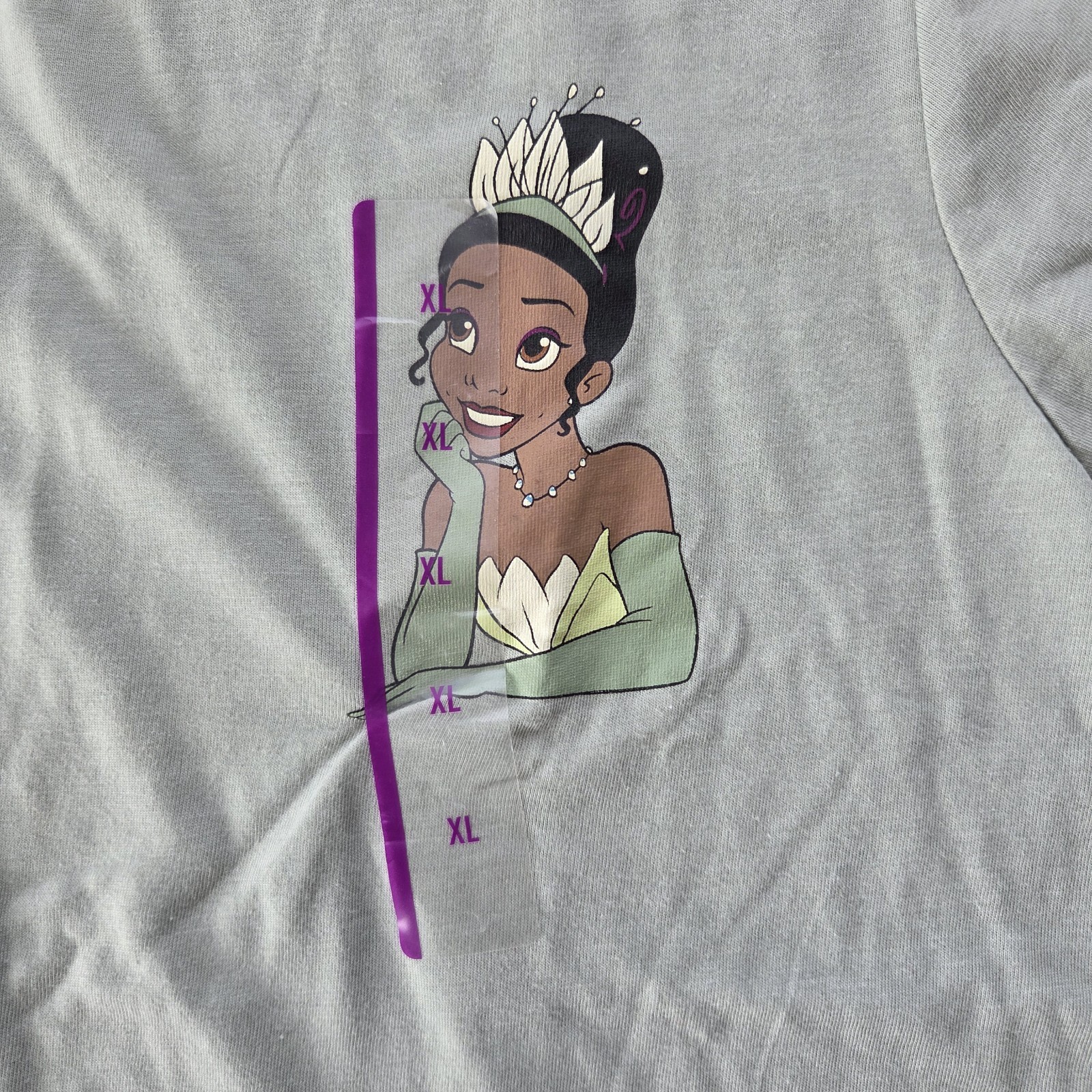 Disney Princess Tiana T Shirt Light Green Graphic Tee Women’s Size XL