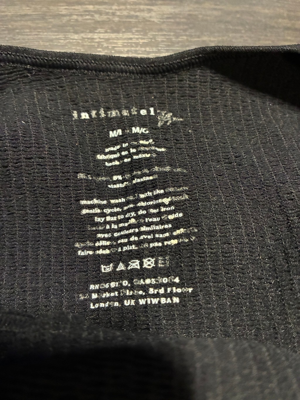 Women’s Intimately Free People Black Ribbed Tank Top Size M