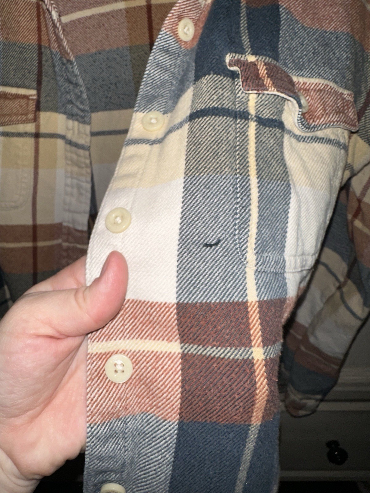 Patagonia Women’s Flannel Button Up Medium Weight Cotton Size 8