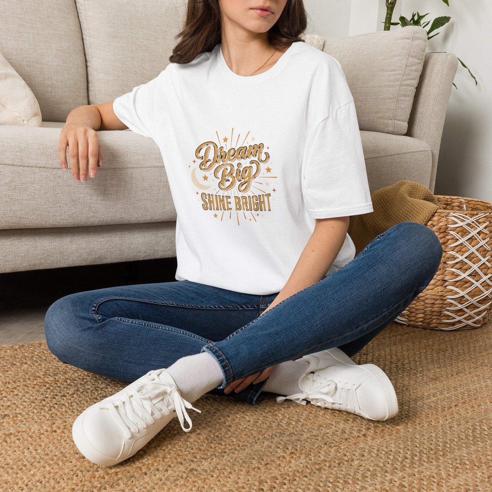 Dream Big Shine Bright T-Shirt — Inspirational Graphic Tee