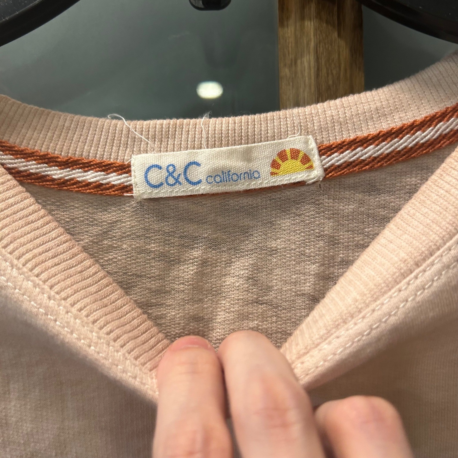 C&C California Joshua Tree Graphic Tee Women S Peach Long Sleeve