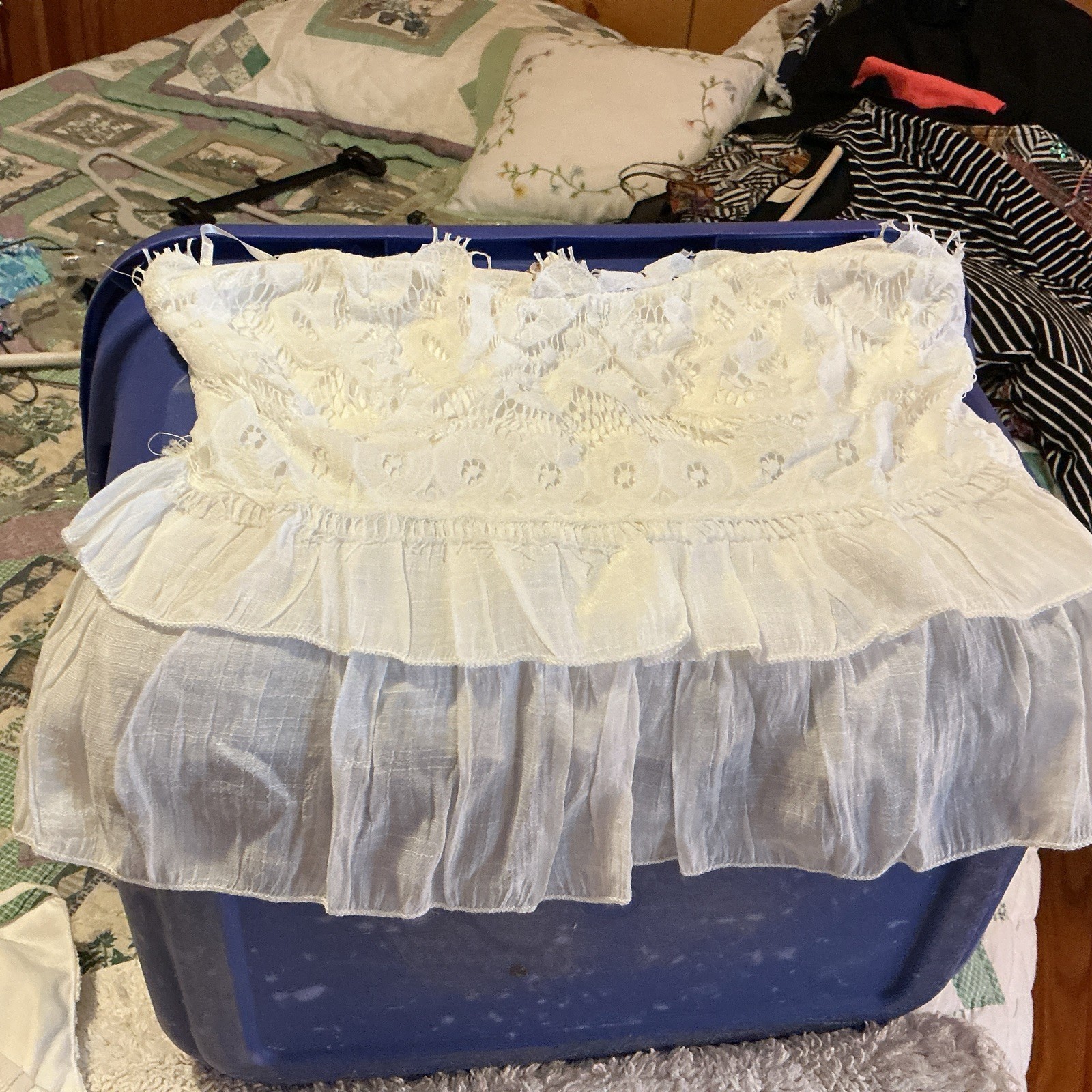 Rebellion Again Short White Top Med