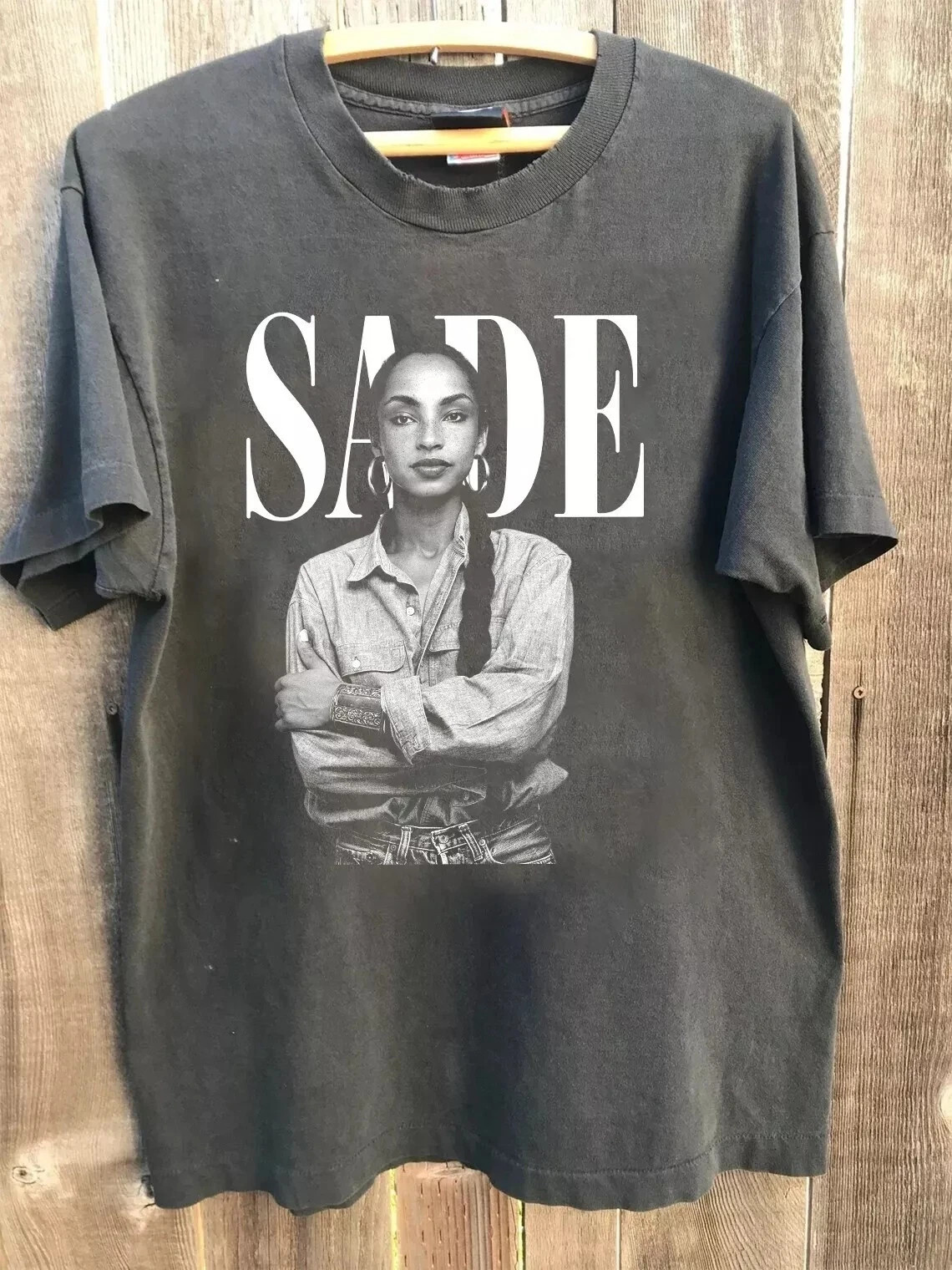90s Vintage Sade Shirt, Sade Adu Charcoal Unisex Tshirt Full Size