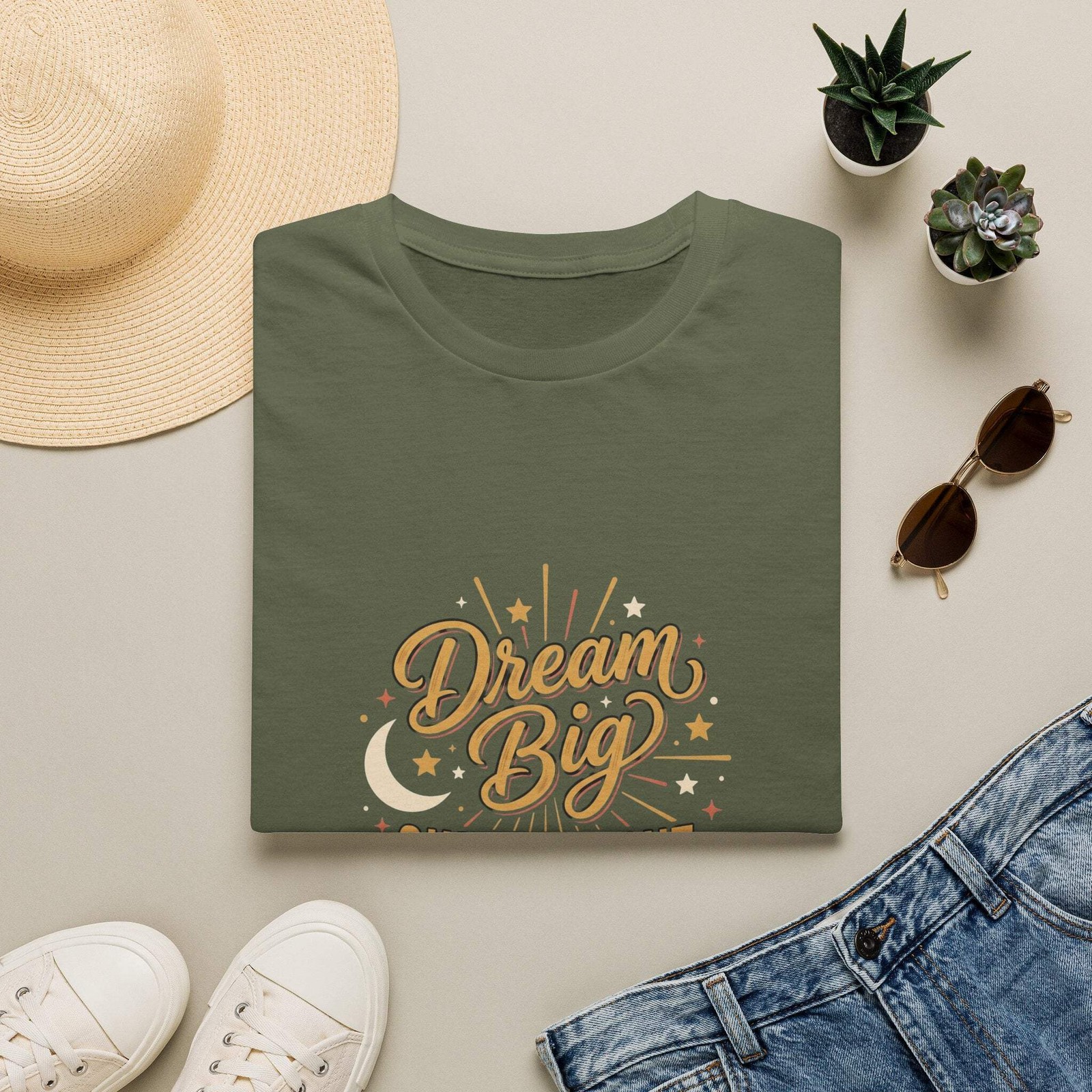 Dream Big Shine Bright T-Shirt — Inspirational Graphic Tee
