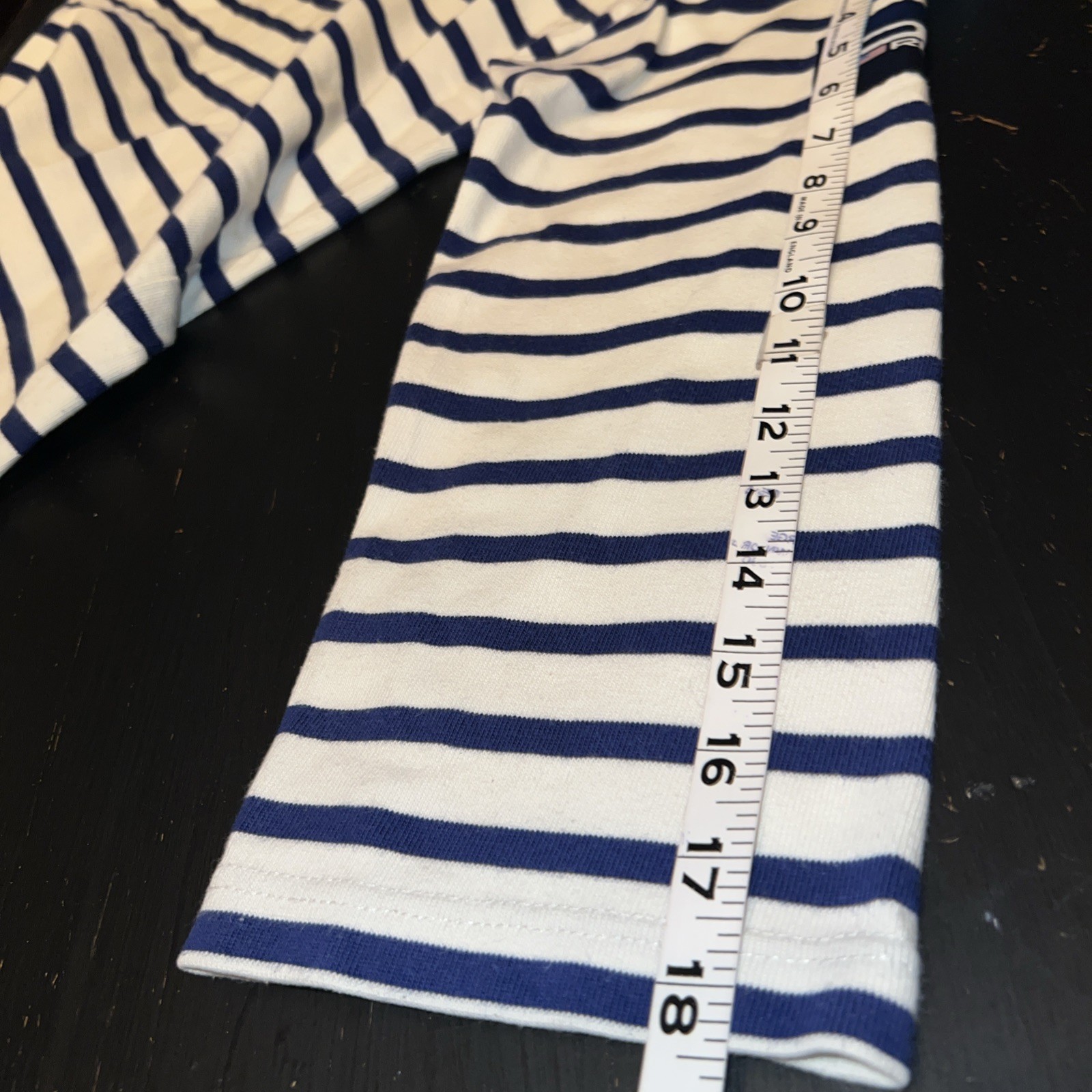 Vintage Polo Sport RL-67 Striped Sailor Shirt Nautical Breton Stripe Cotton Lg