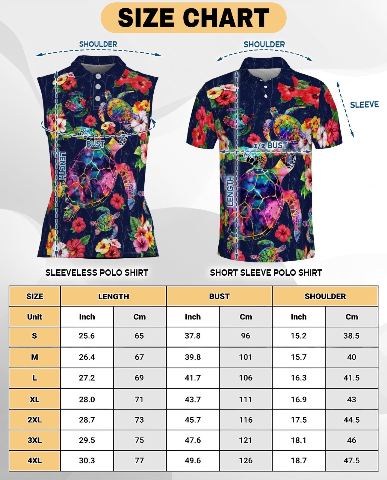 Sea Turtle Women’s Sleeveless Performance Polo Shirt Tropical Golf Tennis