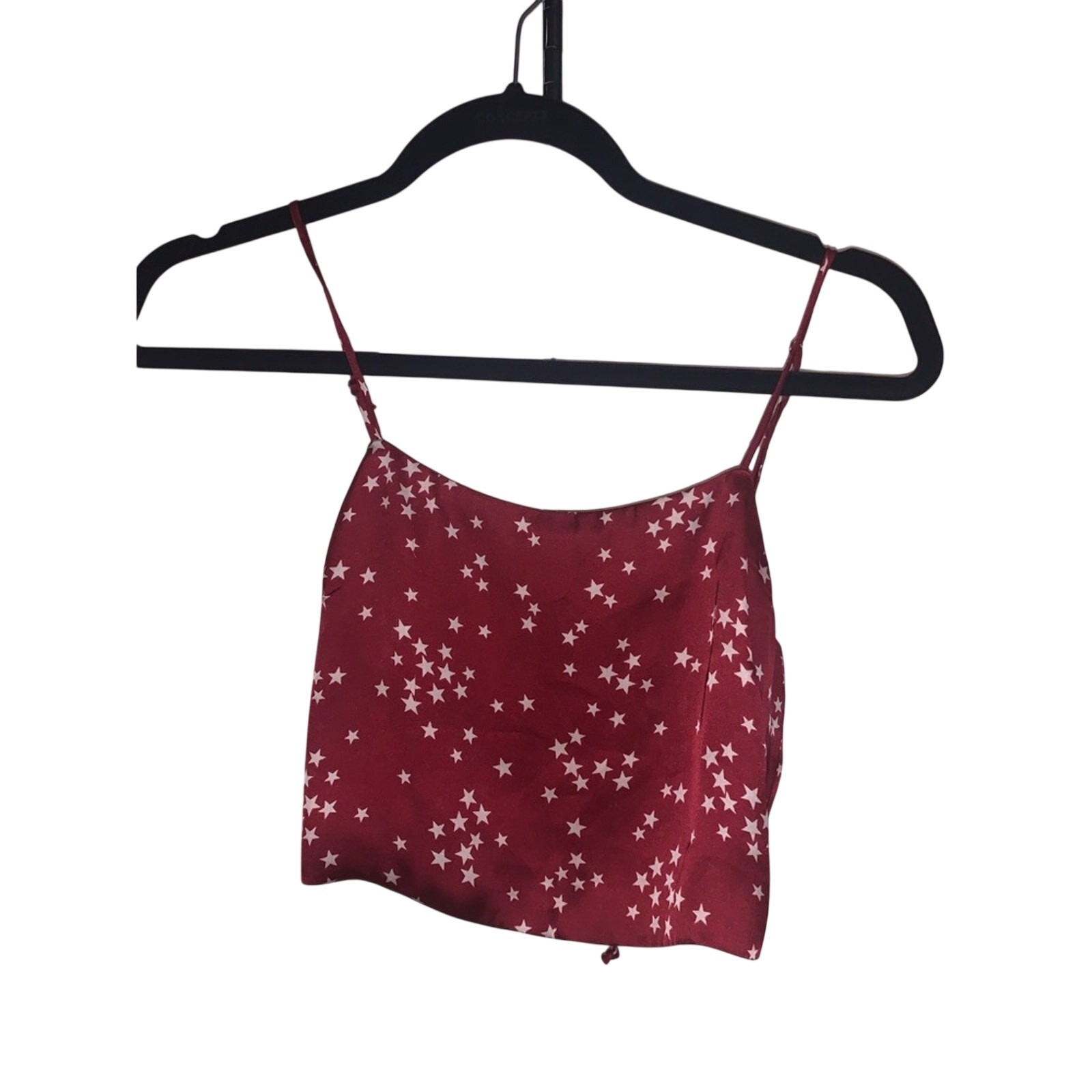 Crimson Starred Crop Top