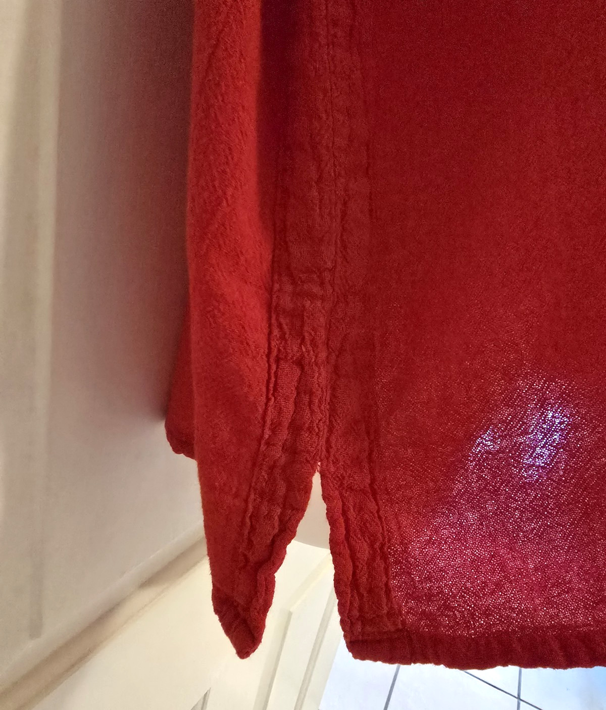 Oh My Gauze Red Tank Top XXL Sz 3 Plus 100% Cotton Lagenlook Breezy Vintage Chic