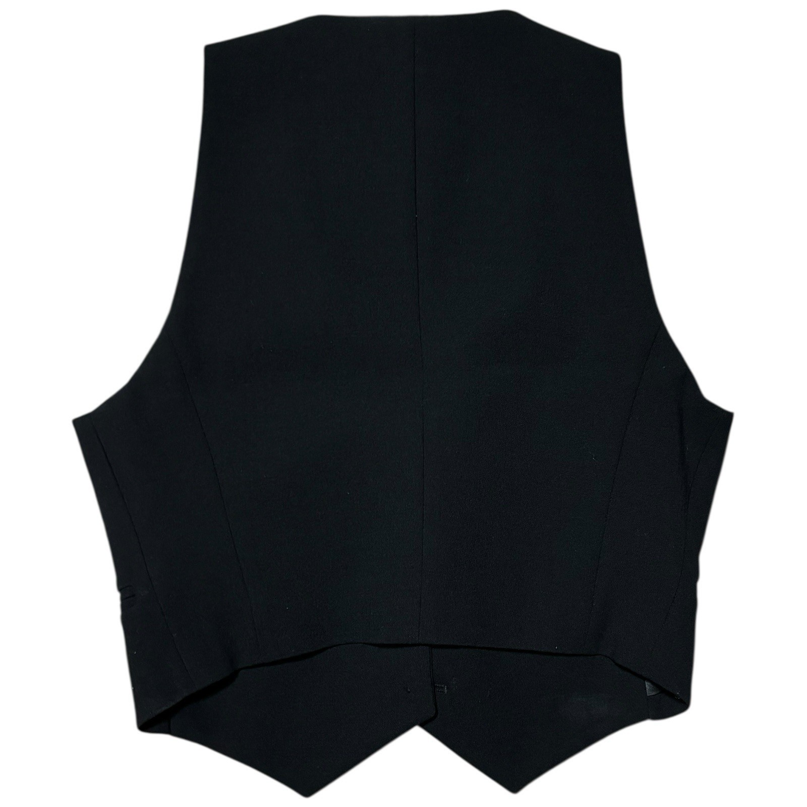 MAGDA BUTRYM Rose Applique Vest Top Black Size UK 8 FR 36 Brand New RRP £950