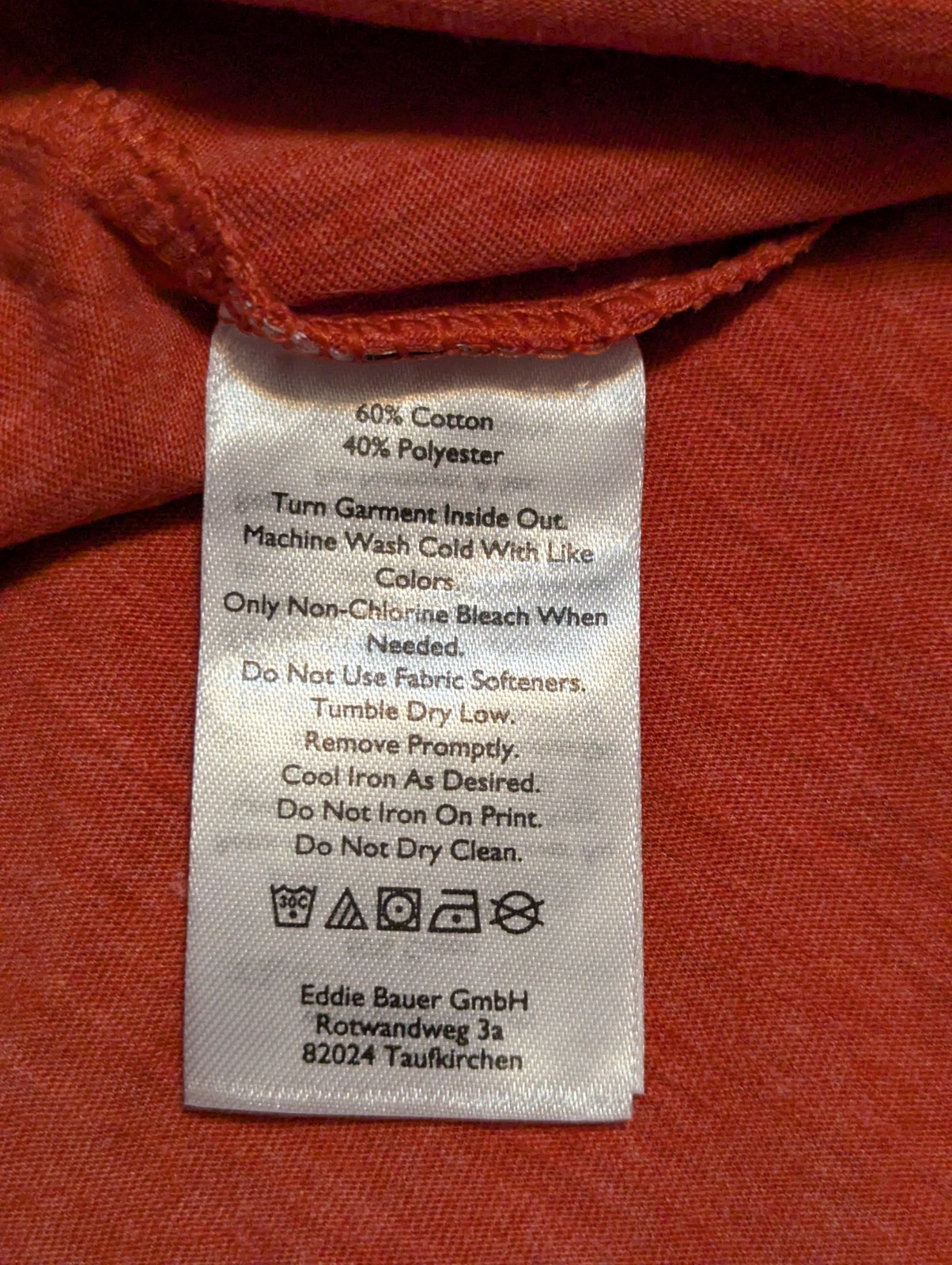 Eddie Bauer Tryout Knit Tee Womens Sz 2XL Short Sleeve Cut Out Orange Workout