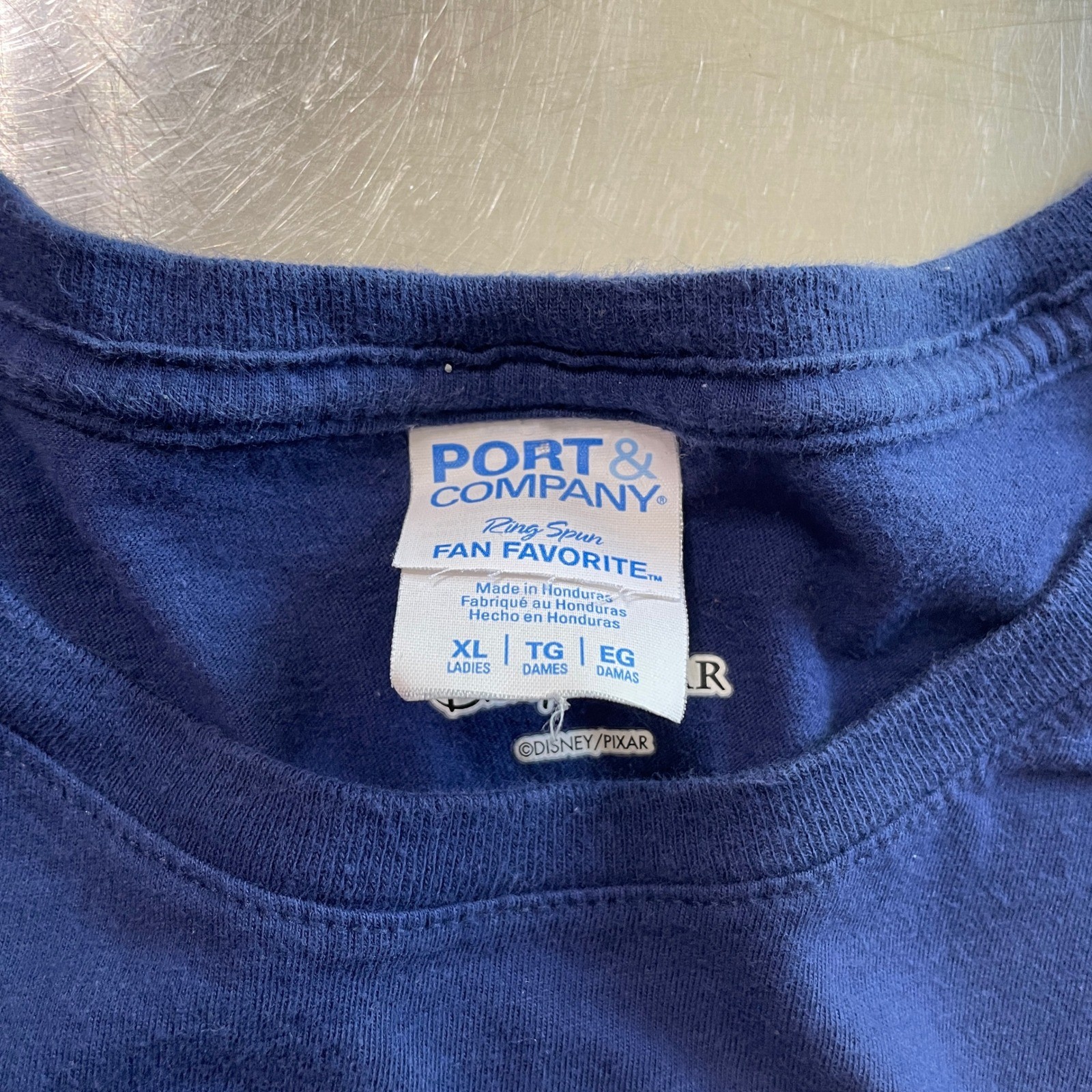 Disney Pixar Ratatouille Remy Paris France Anyone Can Cook Navy Blue T-Shirt XL