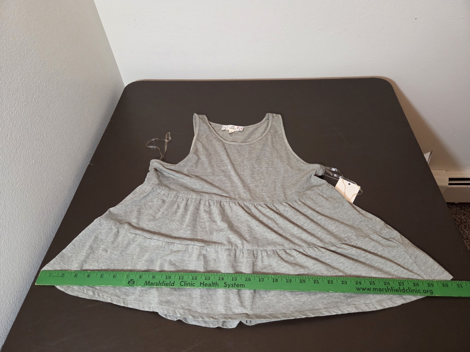 Pink Republic Juniors Xlarge Xl Olive Heather Tiered Tank Top New With Flaws
