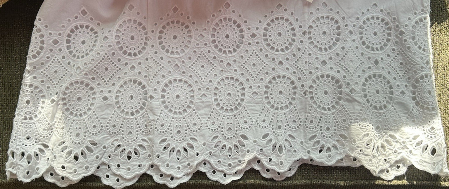 NWT Talbots White Eyelet Coastal Grandma Resortcore 100% Cotton Size XL Petite