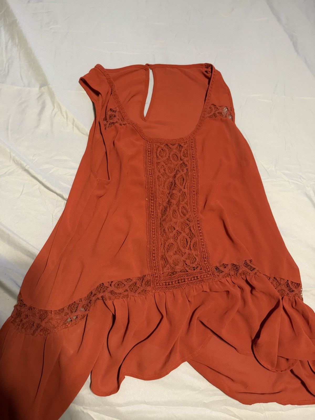 Curvy Lily Orange Rust Tunic