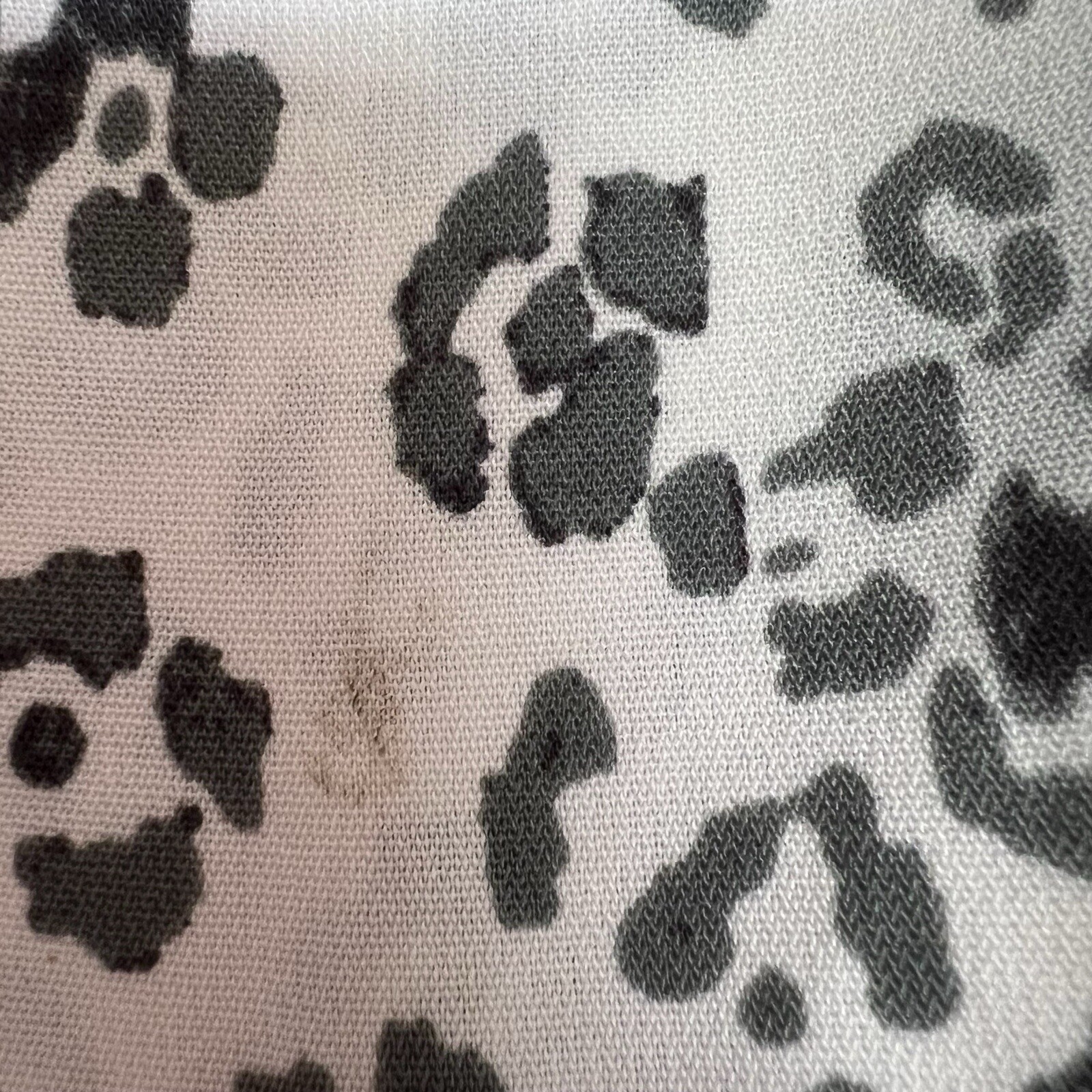Covington Tank Top Womens 20/22 White Black Gray Cheetah Print Sleeveless Shirt
