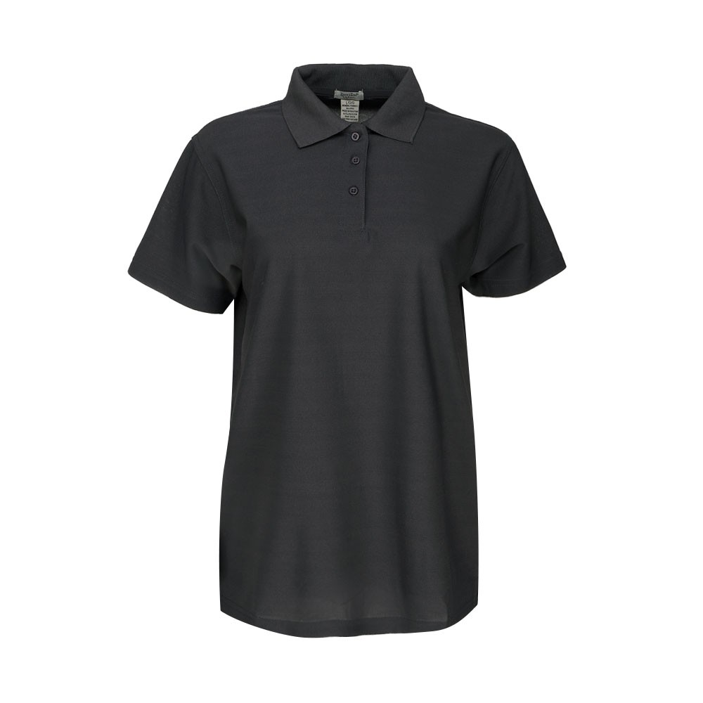 River’s End Performance Edge Short Sleeve Polo Shirt Womens Black Casual 6900-IR