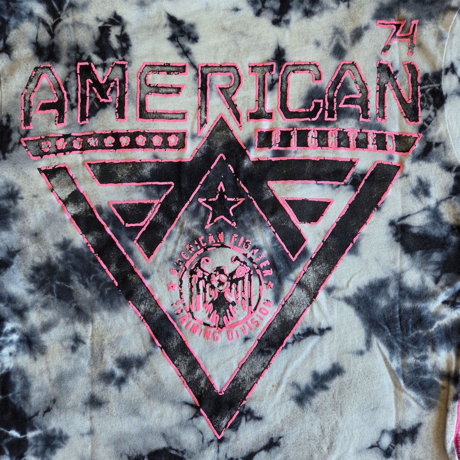 American Fighter Affliction Alaska Artisan XS S L XL Black Dyed Graphic T-Shirt