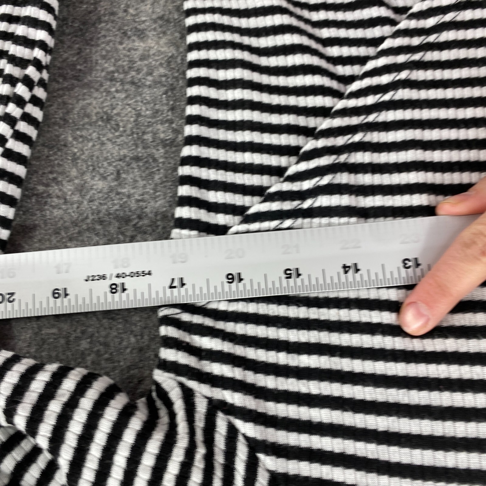 Maurices Blouse Women M Black Striped Cowl Neck Long Sleeve Rayon Casual