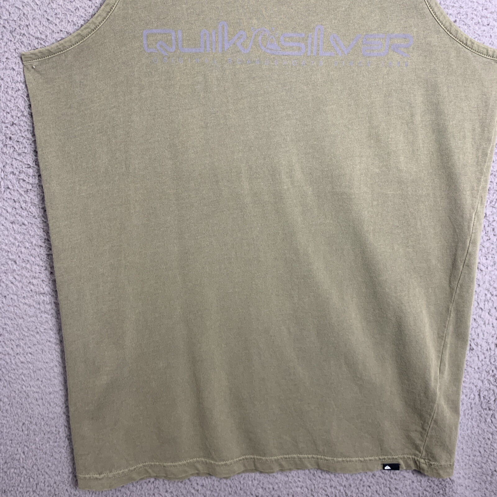 Quiksilver Tank Top Womens Small Sleeveless Pullover Blouse Shirt Cotton Green