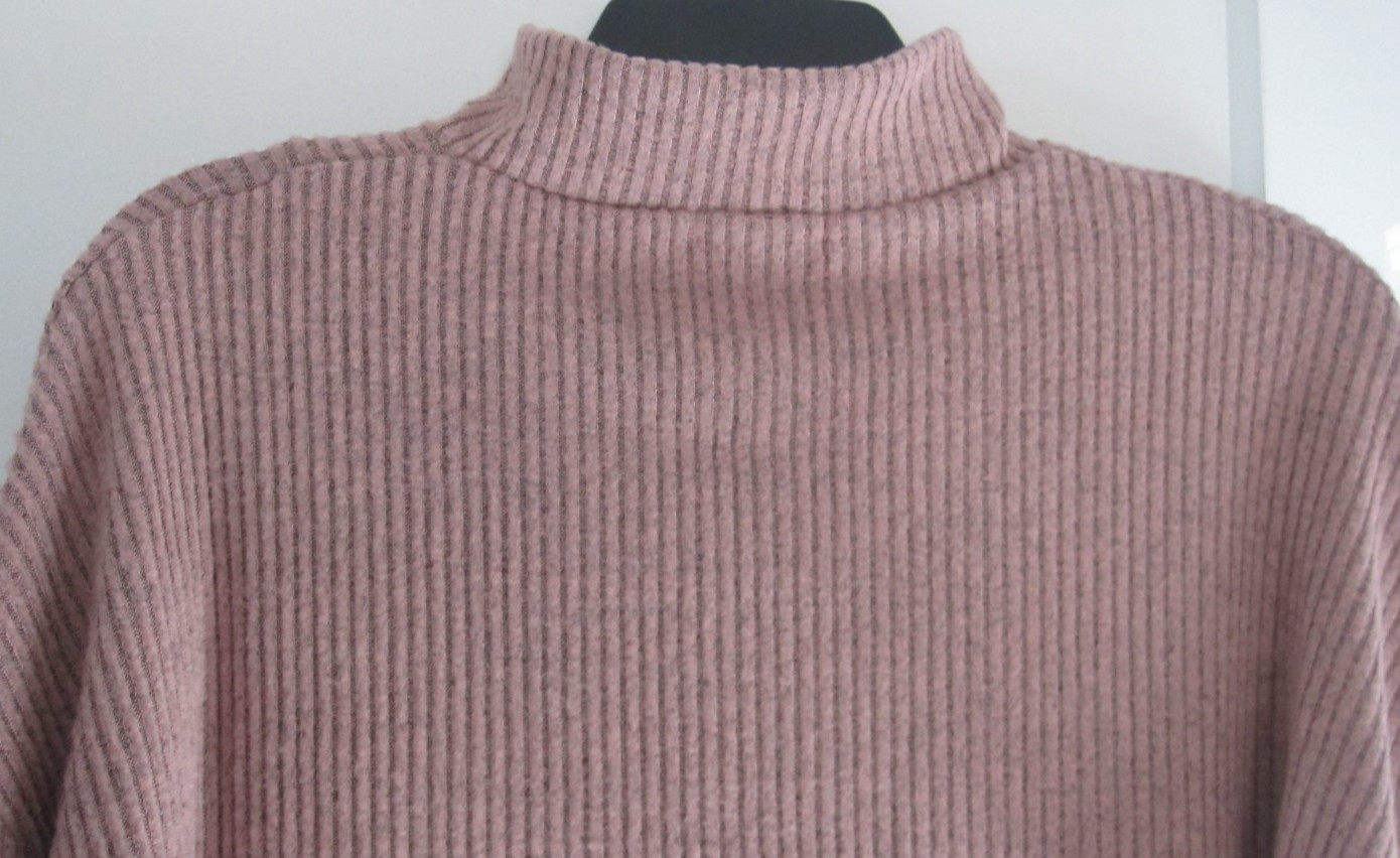 NEW Women’s Size XL-XXL Scacto Top Pink Long-Sleeve Stand-Up Collar Zipper Soft