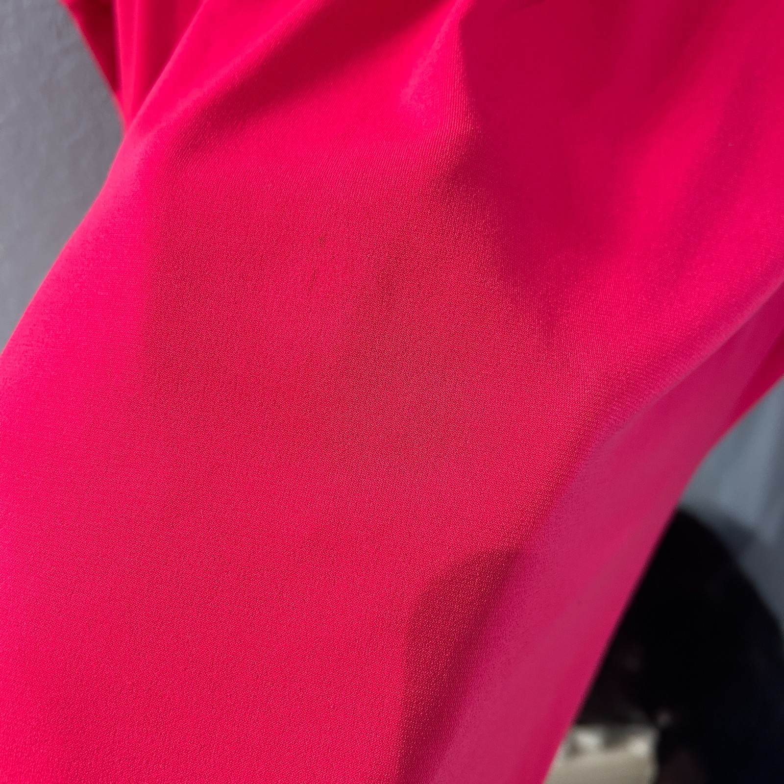 CALVIN KLEIN Sleeveless Blouse Tank Pleated Workwear Fushia Pink Size P Petite