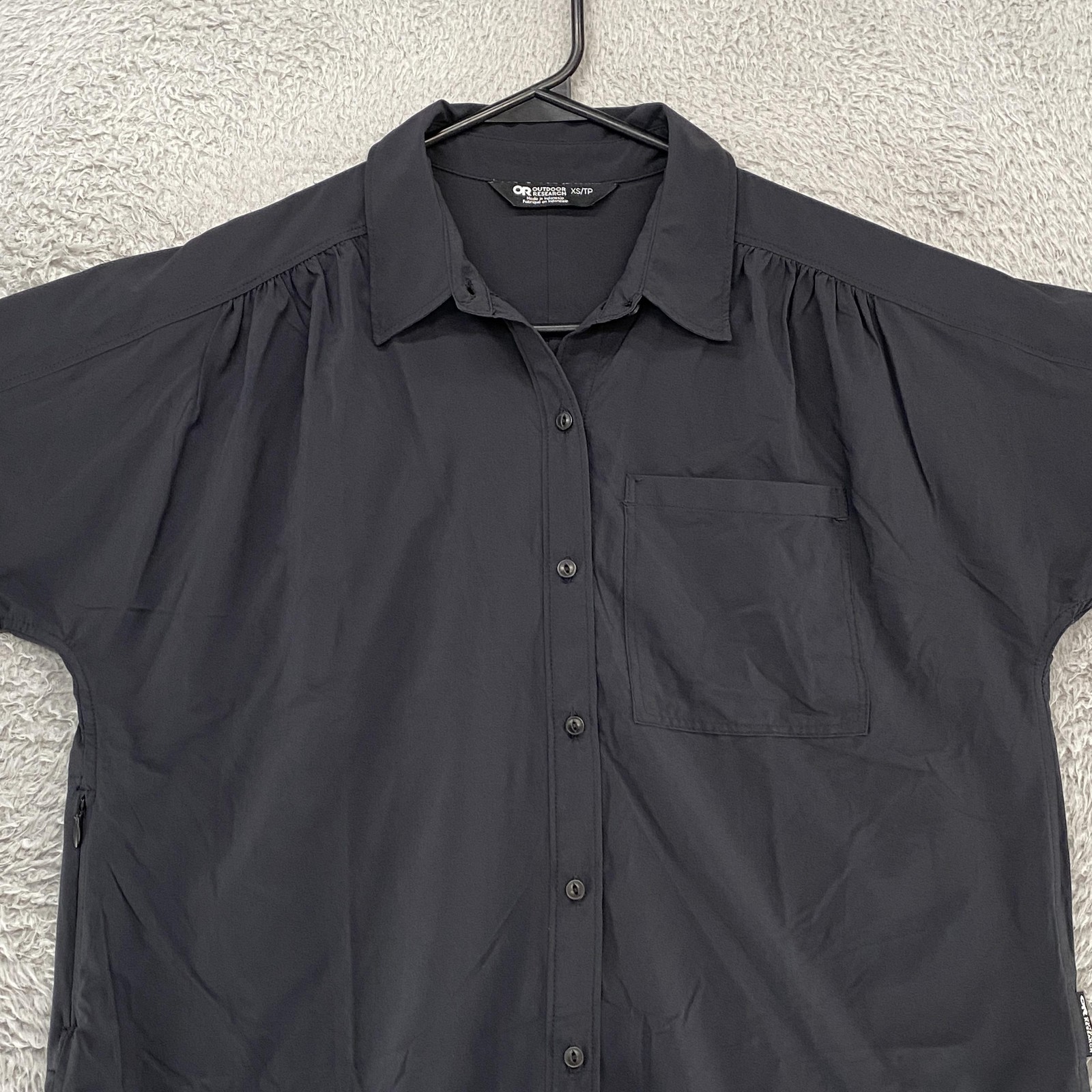Outdoor Research Shirt Womens XS Black Dolman Hiking Wicking Nylon Stretch