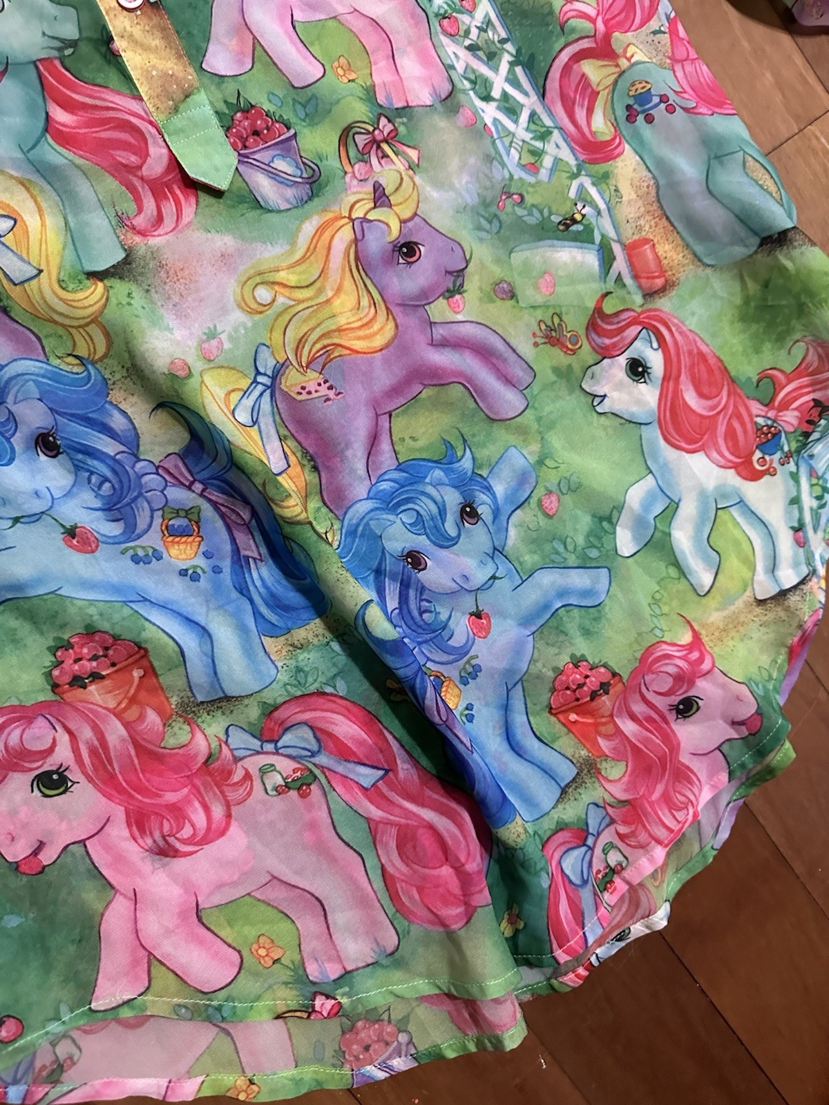 HTF! My Little Pony lightweight Layer Shirt MLP light G1 Adult Blouse Large L