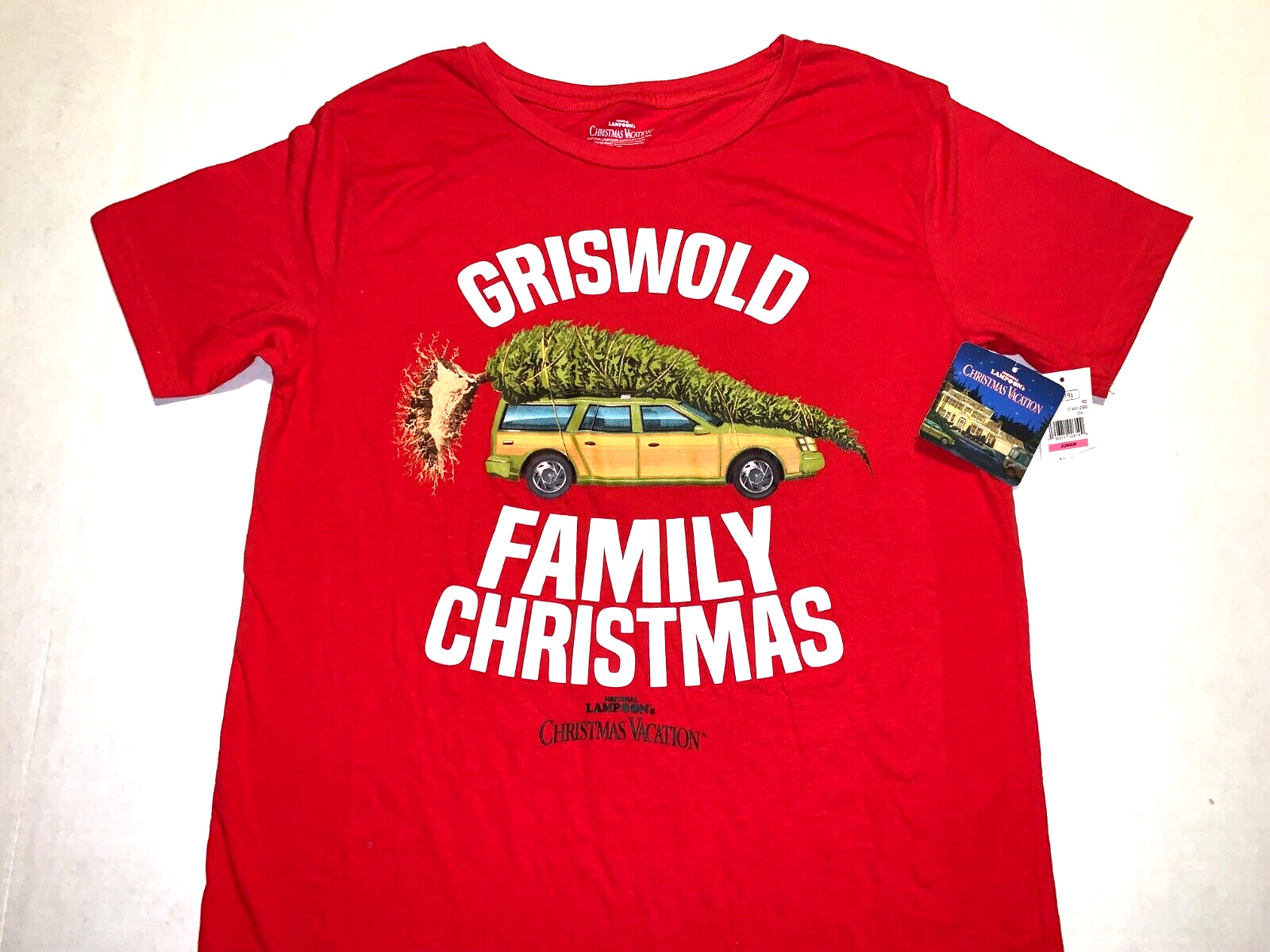 National Lampoon Griswold Christmas Vacation T-Shirt New! Womens MED 7 9 Juniors