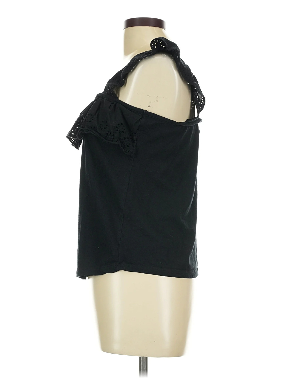 Inner Circle Inc. Women Black Sleeveless Blouse M