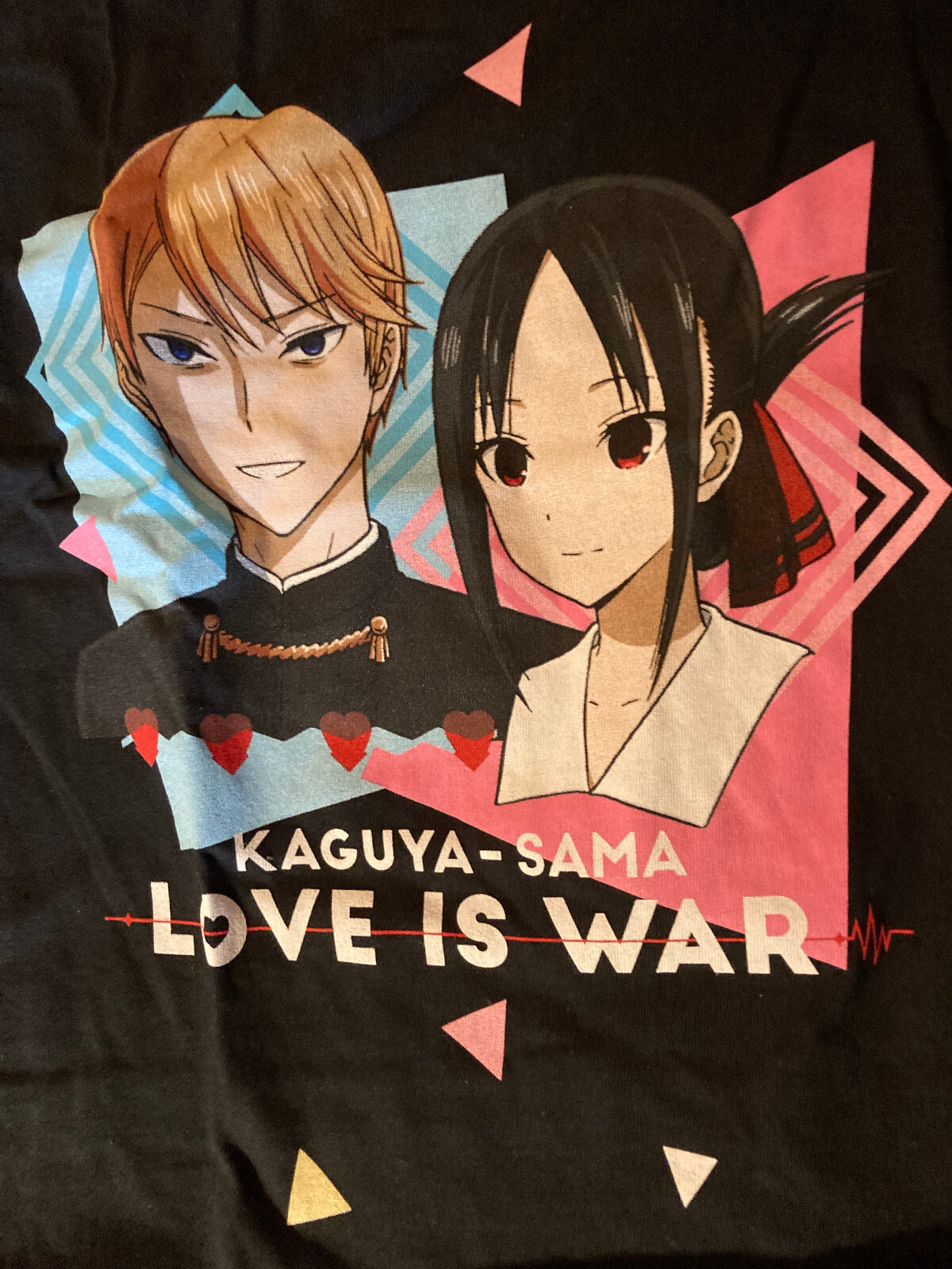 Kaguya-Sama Love Is War Unisex Black Anime Manga T-Shirt Size Small Shueisha