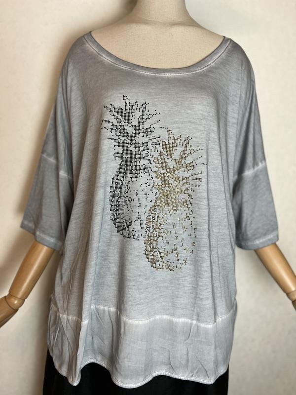 Women Ballin Shirt Grey Cotton 52 / 5XL / 60